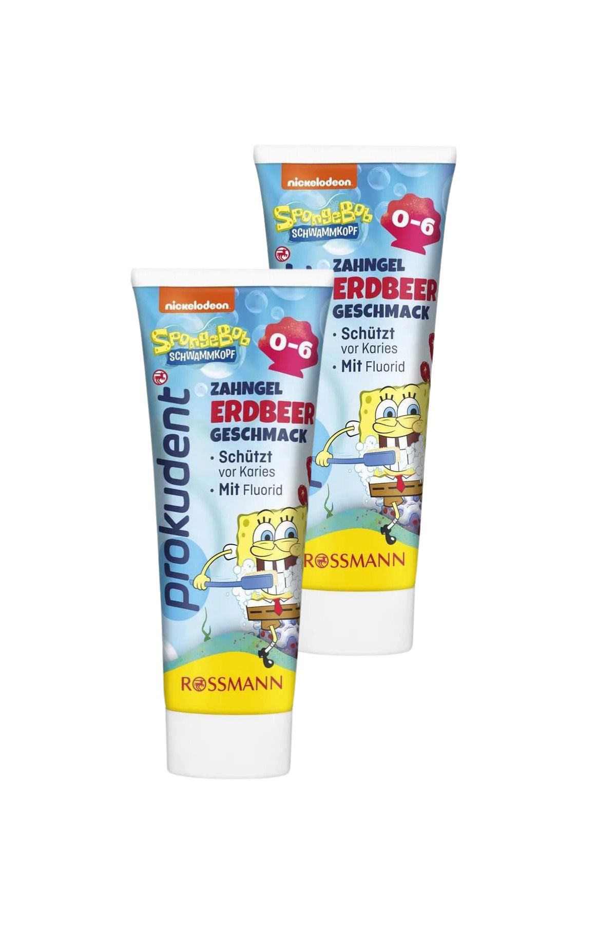 prokudent Çocuklar İçin Sünger Bob Jel Diş Macunu 0-6 Yaş 75 ml (2 Adet)