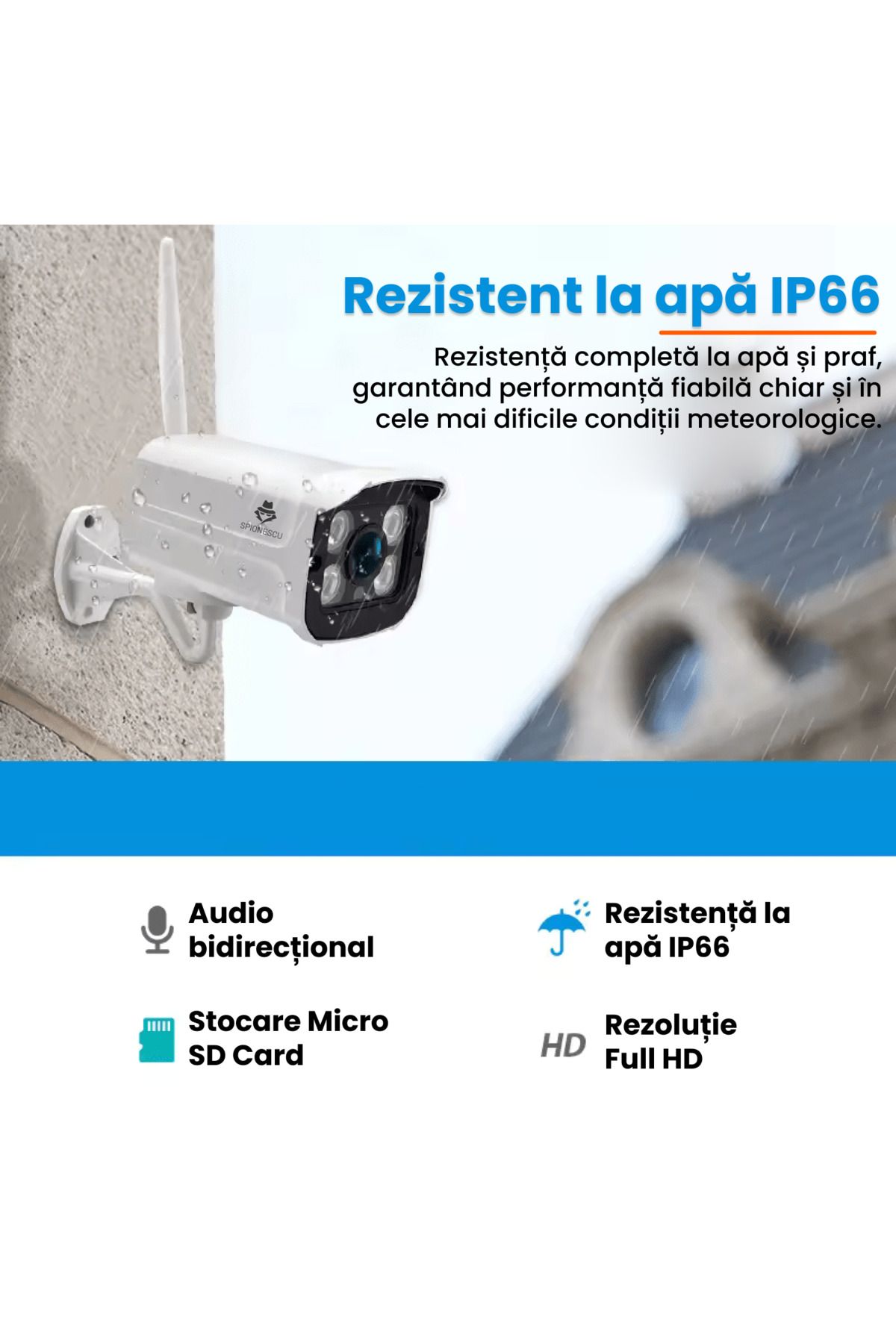 Spionescu-Complete video surveillance kit with 4 cameras, DF-8402D, WIFI, 2MP, 1 TB HDD, 4-channel NVR 4