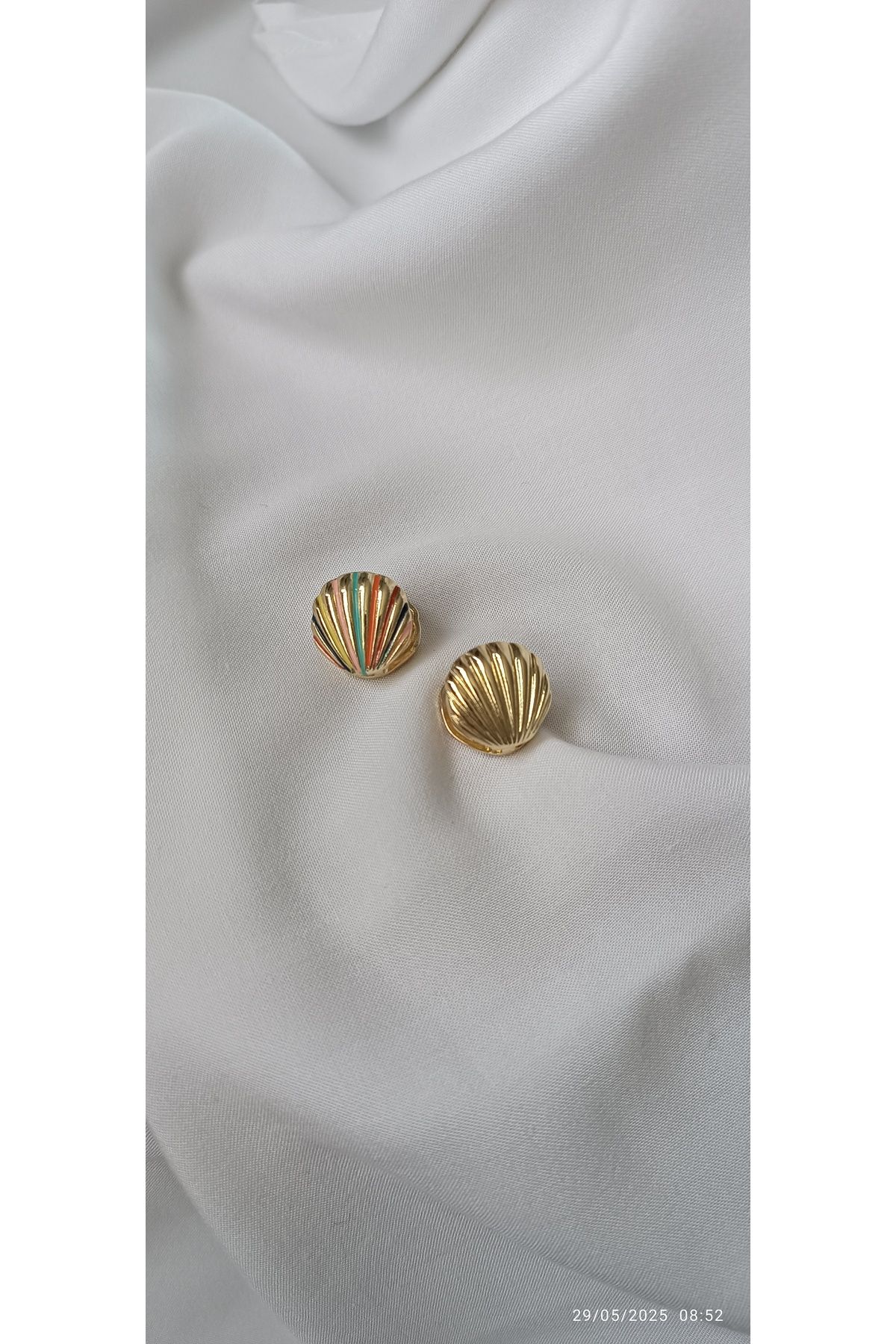 ARİ TAKI Gold midye küpe