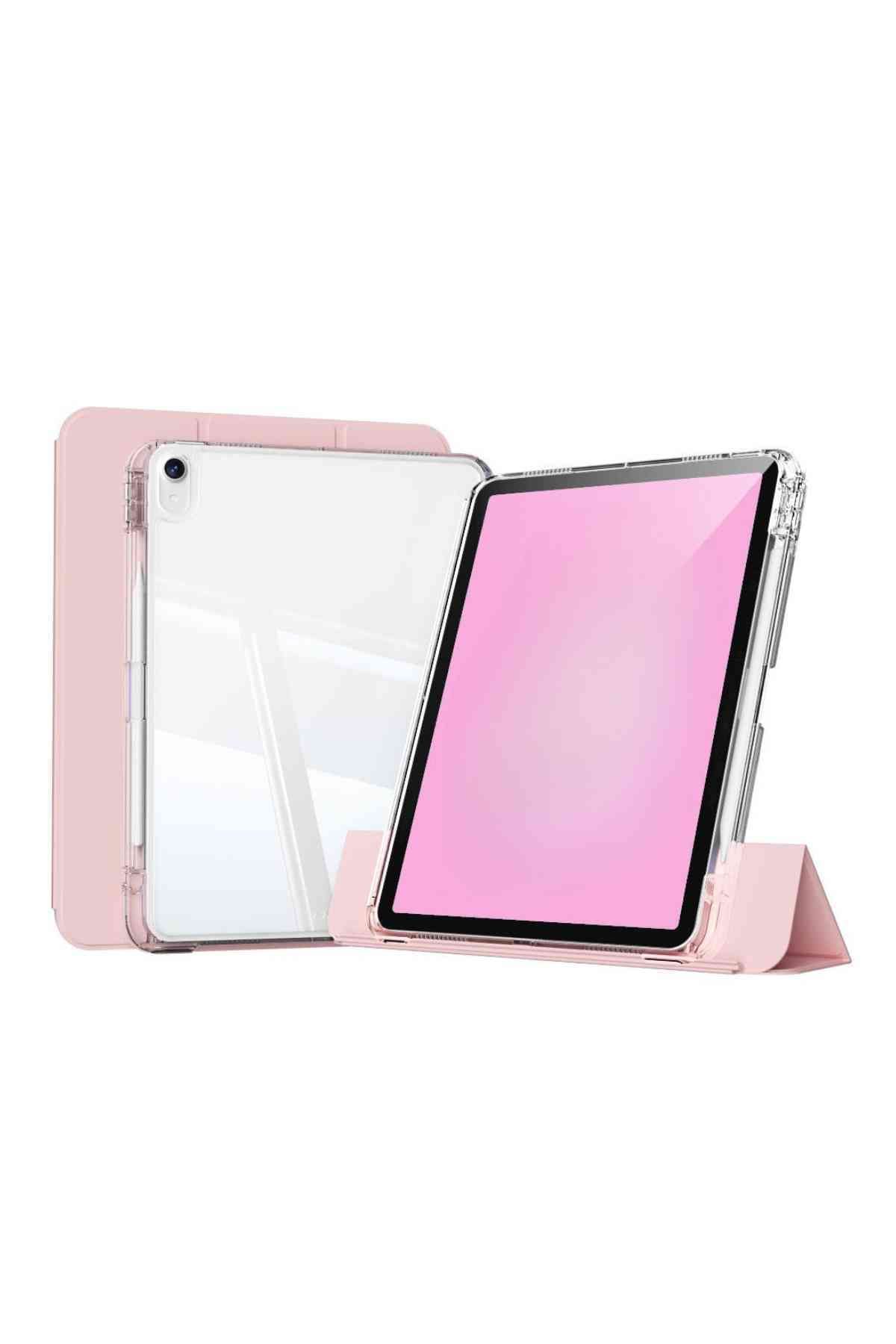 Fuchsia iPad Air 11 Uyumlu 4/5/6 Nesil M2/M3 Airbagli Manyetik Ayrılabilen Fuchsia Sliding Tablet Kılıfı