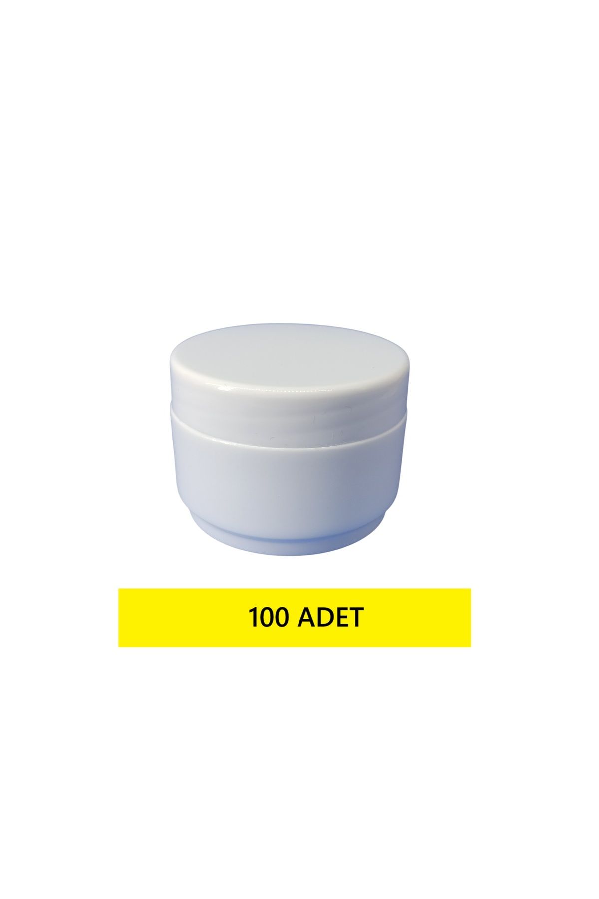 demethome 25 Ml Mini Boş Pomat-krem-kozmetik Kutusu 25 cc Plastik Krem Kavanozu 1-250 Adet Şeçenekli