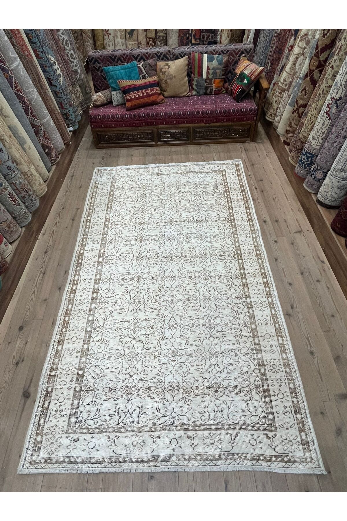 ŞİRVAN HALI EL DOKUMA VİNTAGE HALI - 148 X 247