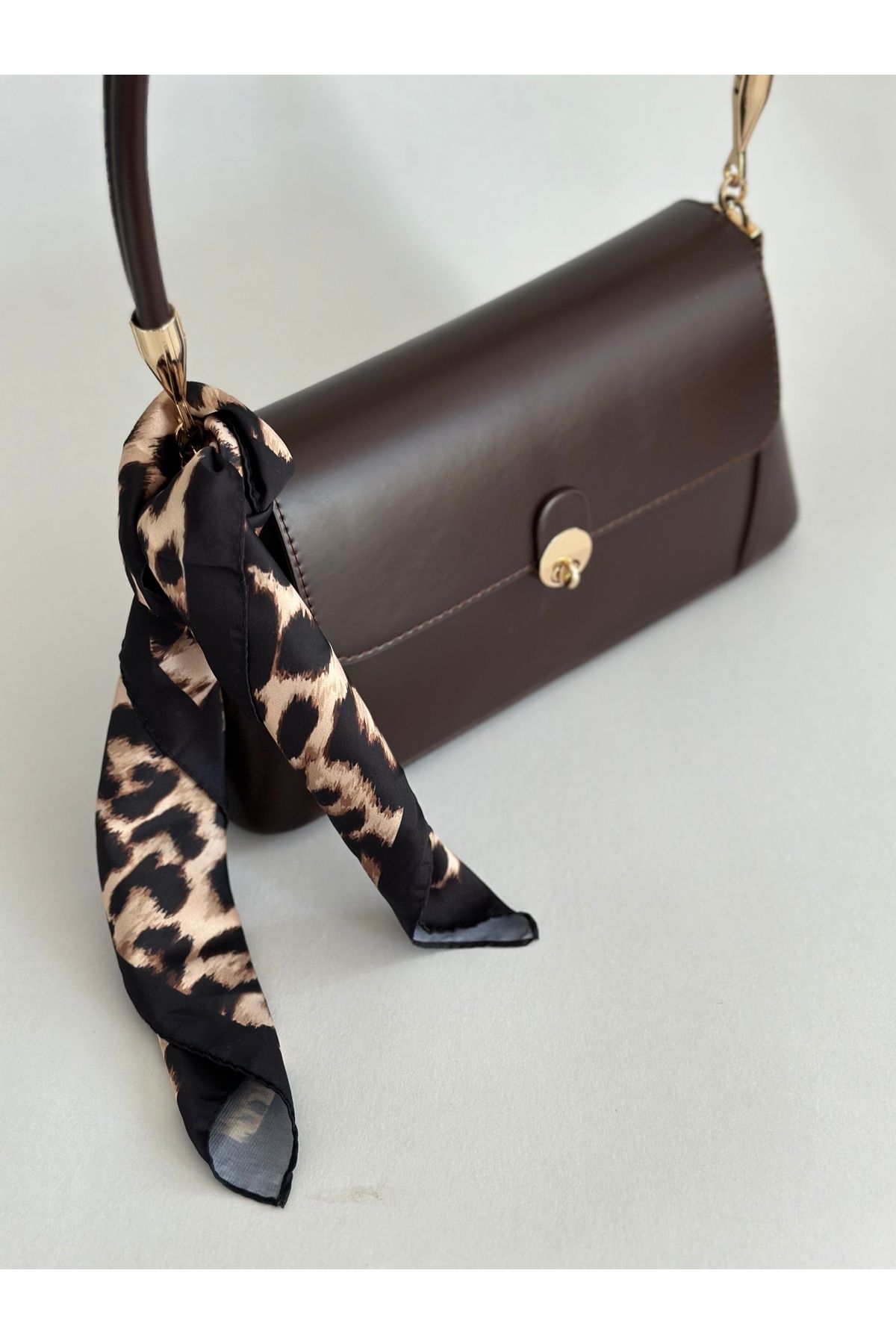qemareh bag Leopar Desenli Fular