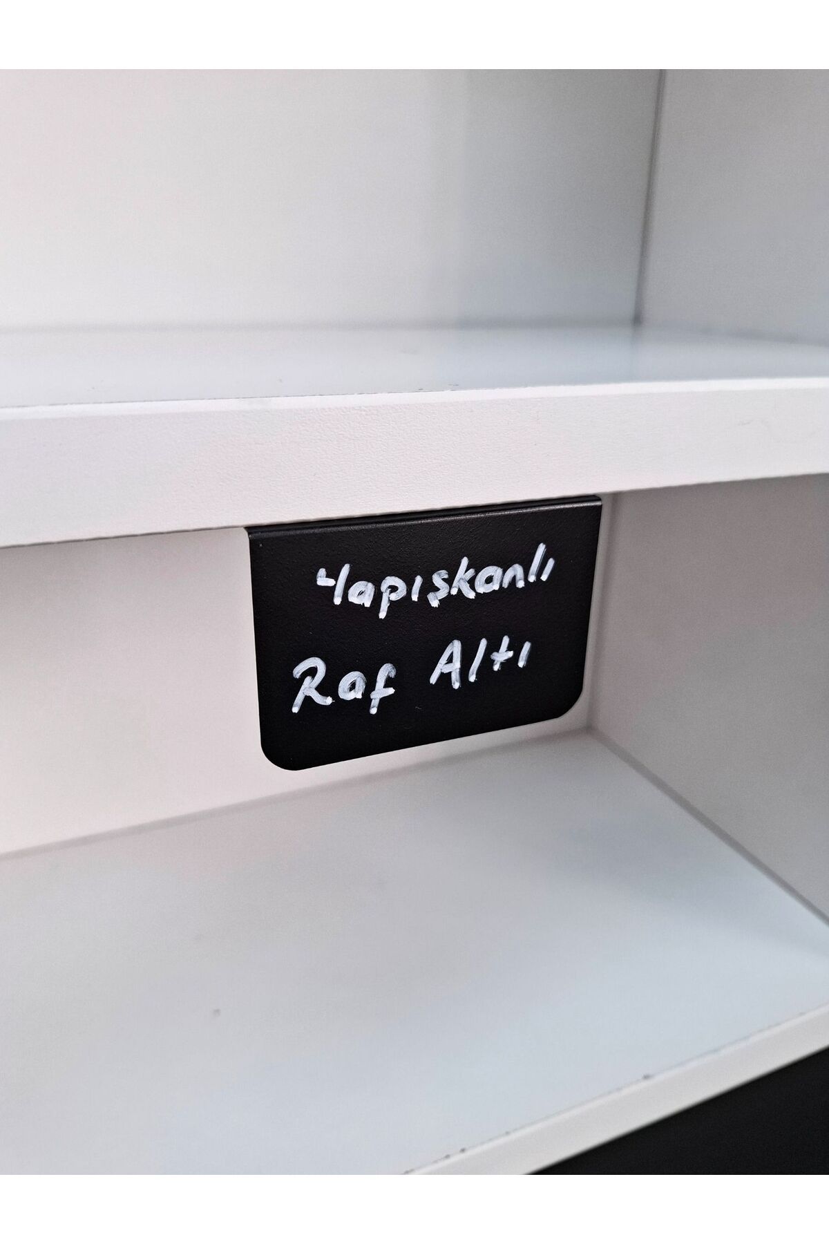 Şeffaf Etiket 10 Adet PVC Karatahta Siyah Ürün Etiket 6x4 cm Yapışkanlı Raf Fiyat Etiketi Dik Yapışan isimlik