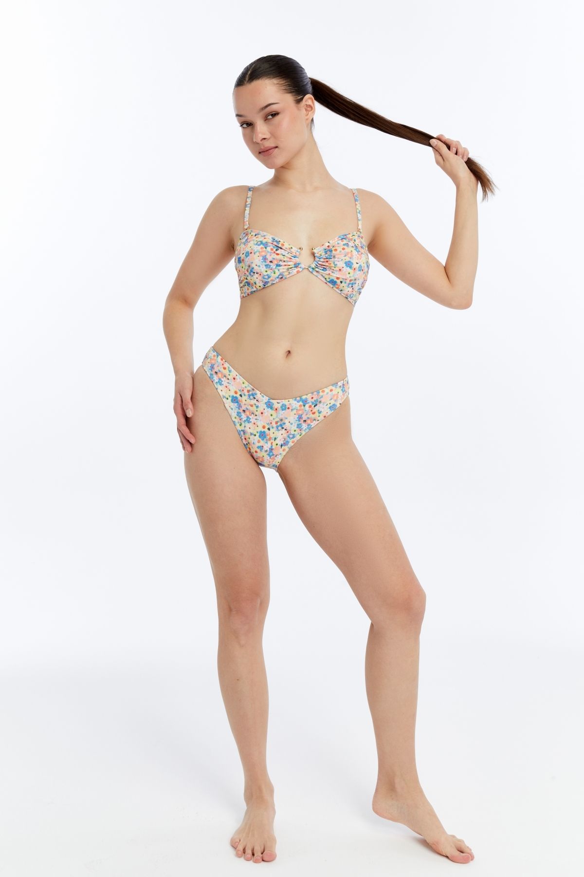 LOVELY THINGS KEIRA BİKİNİ ALT - Çok Renkli Çiçek Desenli