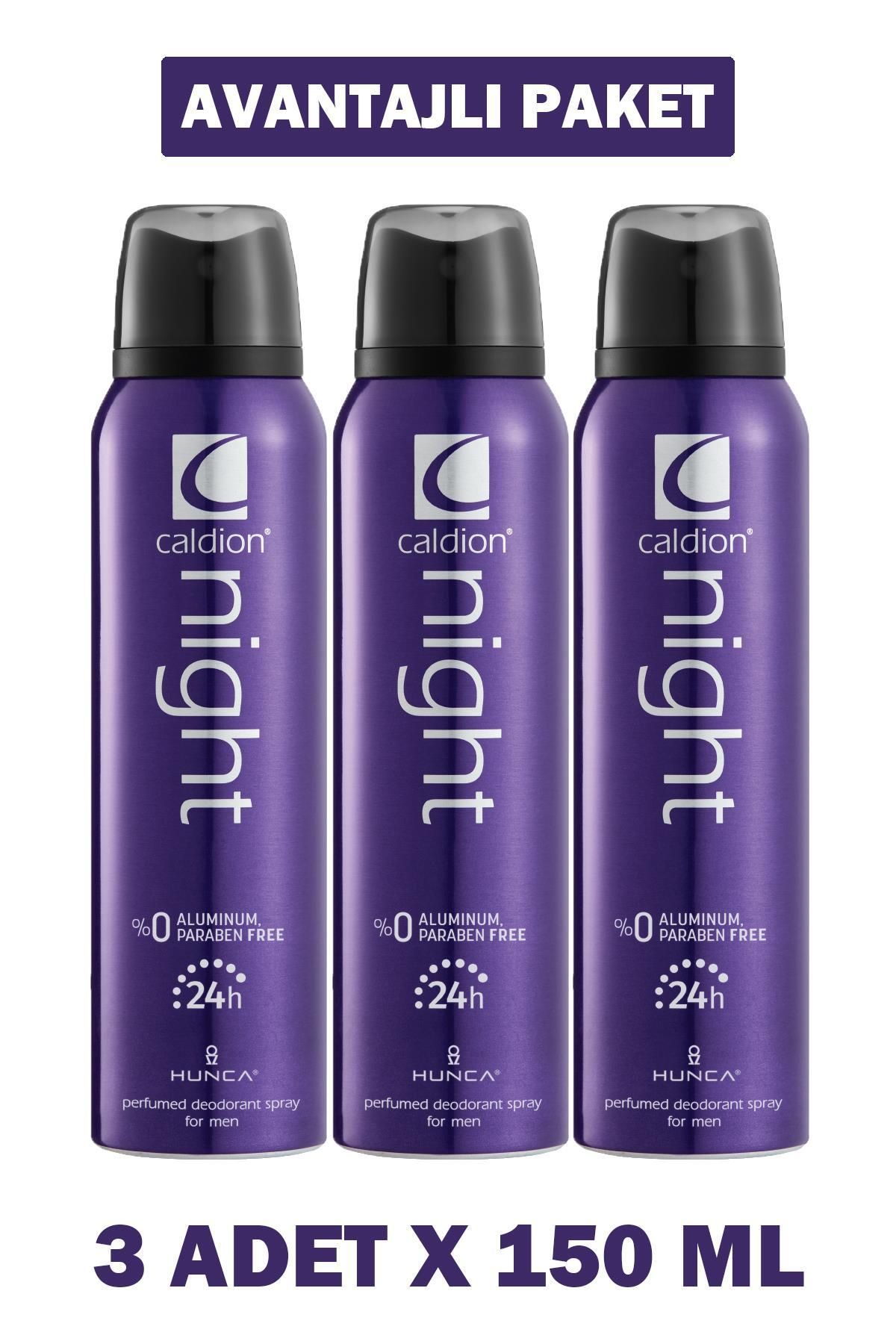 Caldion Night Deodorant Erkek 150 ml 3 Adet