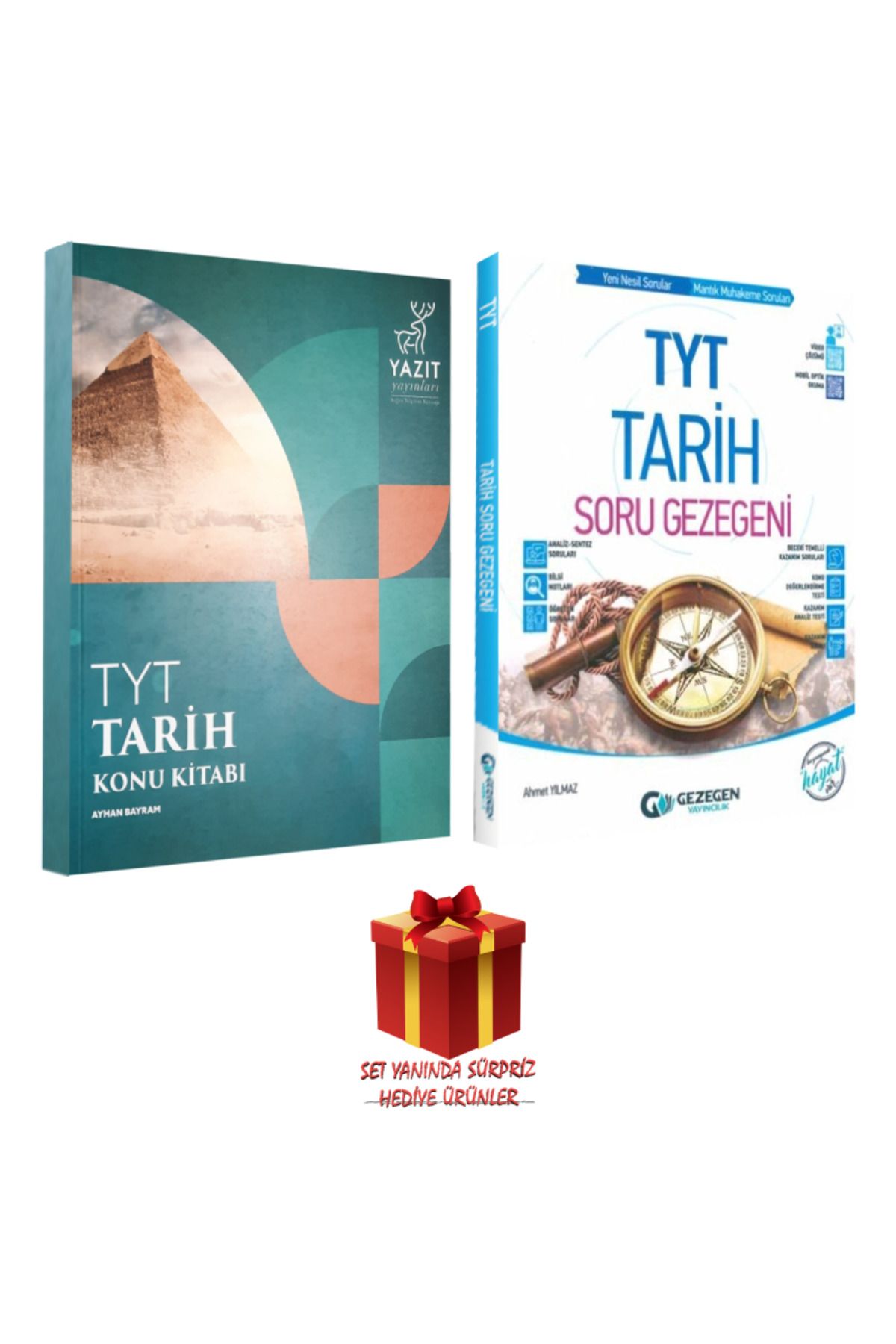 Yazıt Yayınları TYT Tarih Konu Kitabı+ Gezegen TYT Tarih Soru Bankası+ Sürpriz Hediye