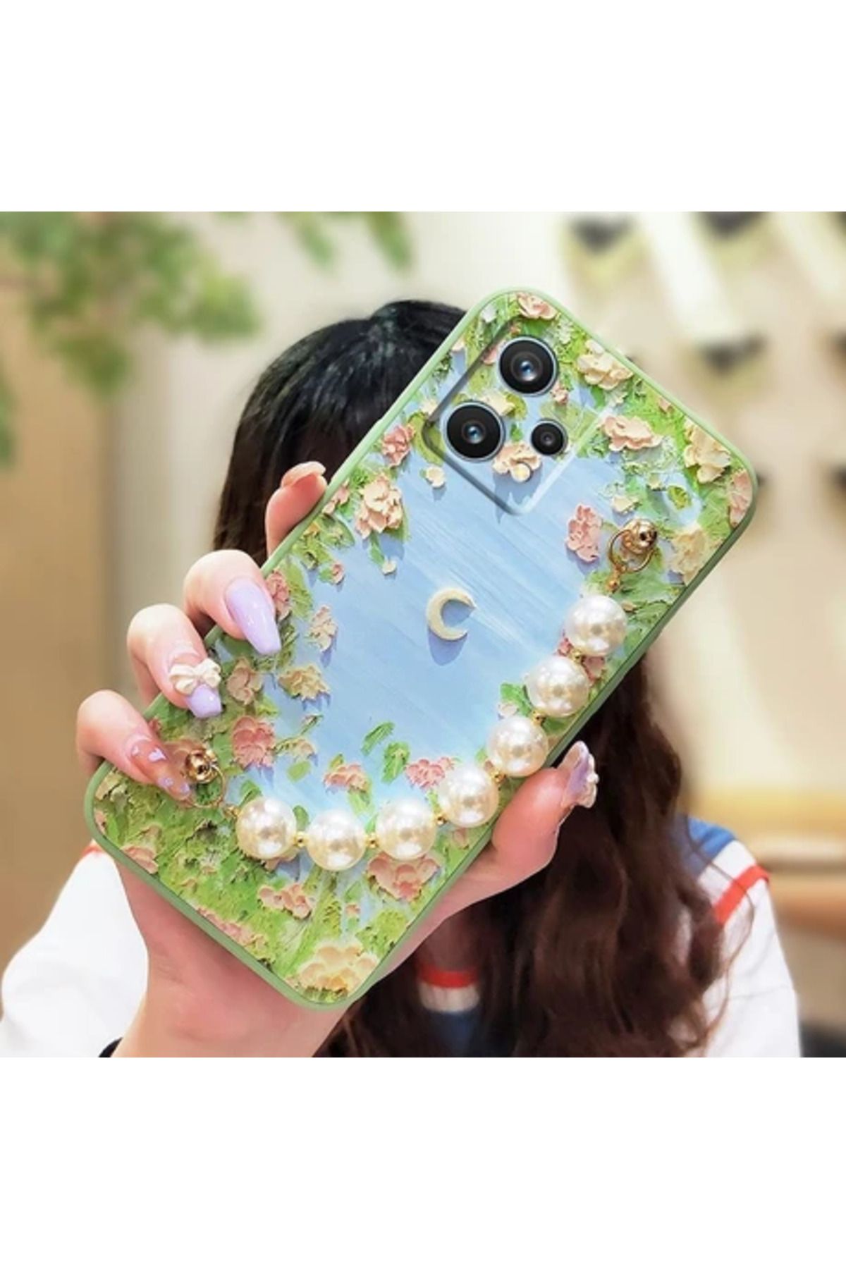 Obay 9 Pro Plus Çiçek Telefon Kılıfı