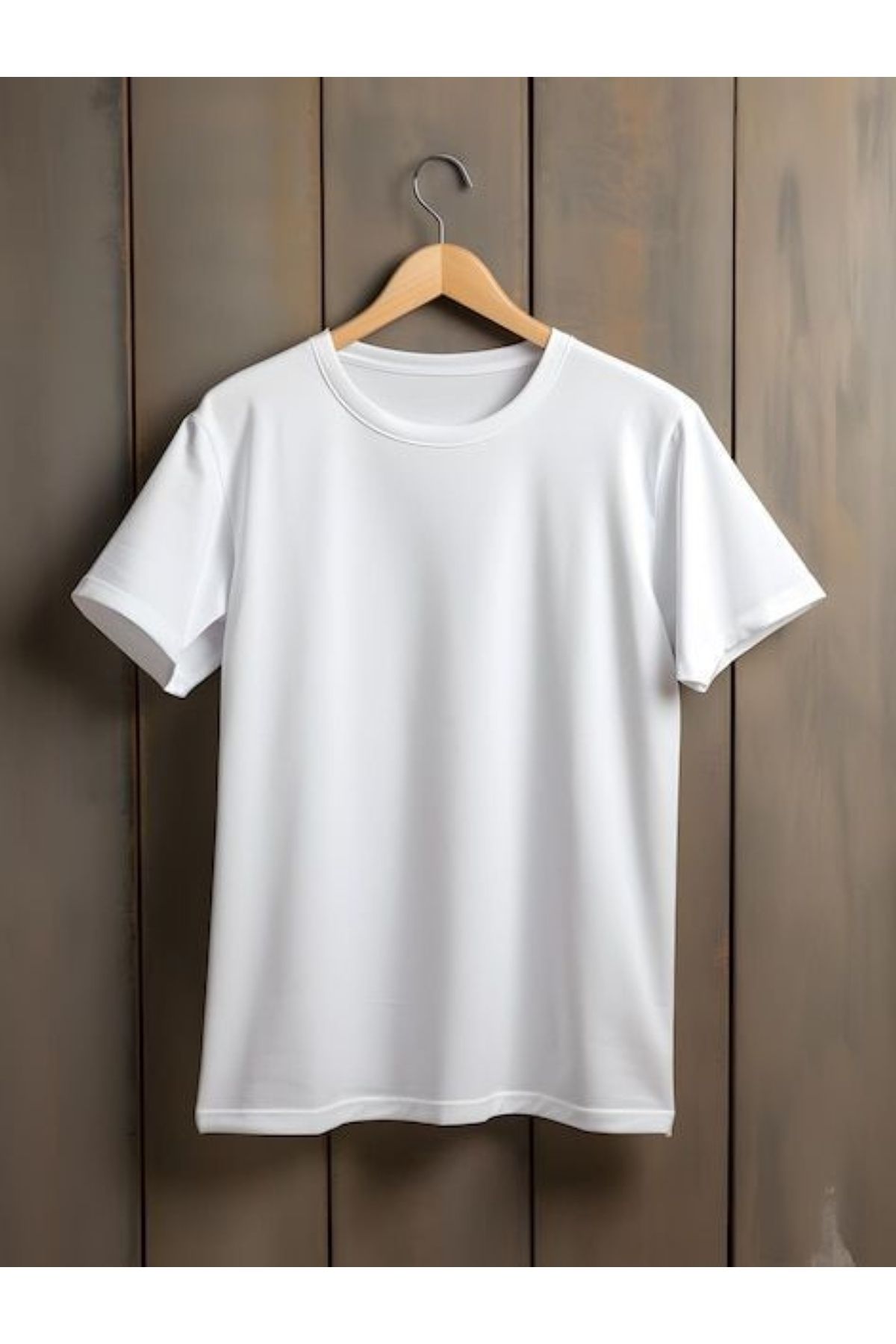 FUNSTYLE Erkek Basic Beyaz T-Shirt