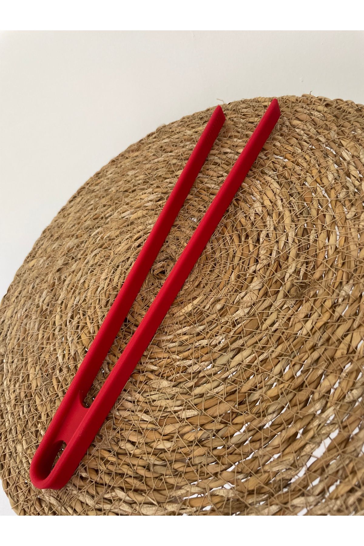 Lunetta 1Adet Silikon Cımbız 29 Cm Yapışmaz Çizmez Silikon Mutfak Maşası Isıya Dayanıklı Barbekü Tava Izgara