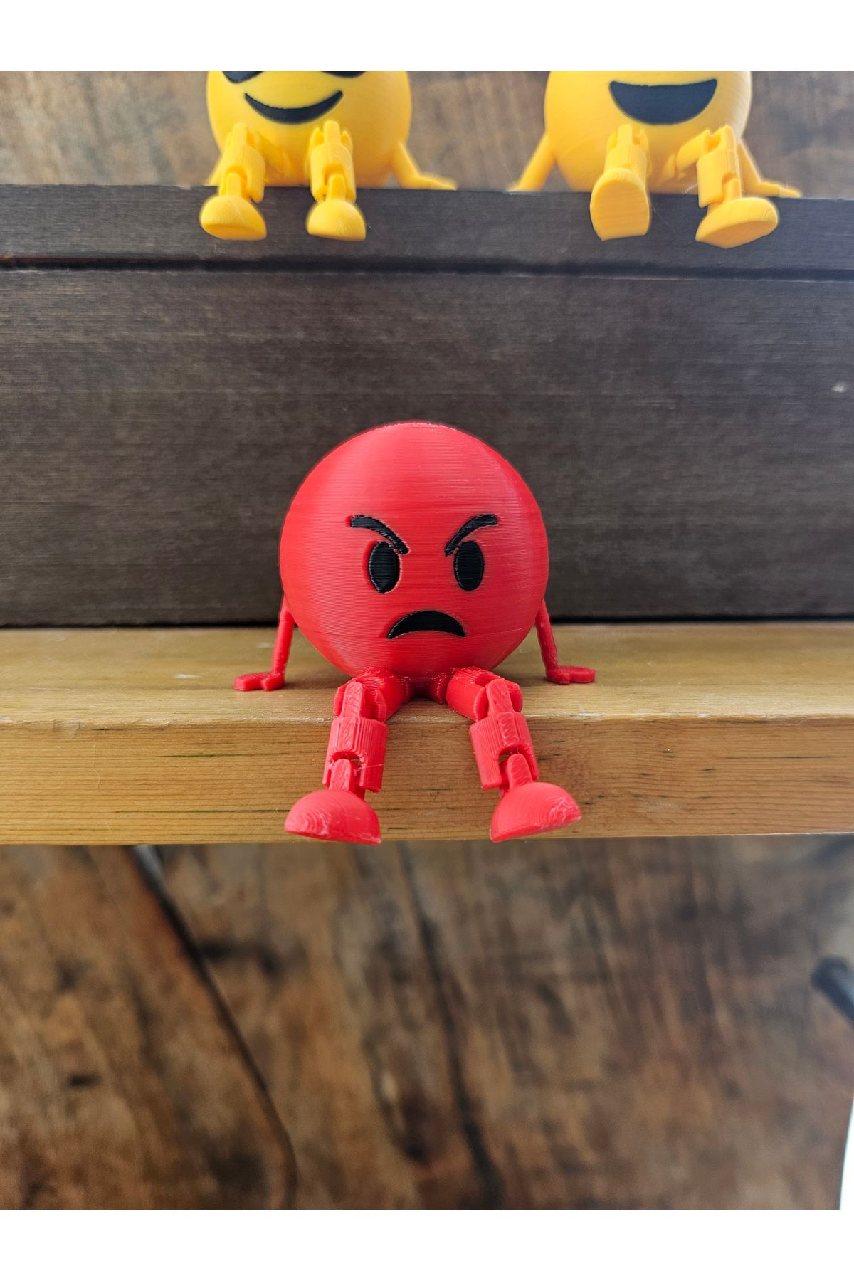Rex Aksesuar Sevimli Emoji Sinirli Yüz Dekoratif Obje