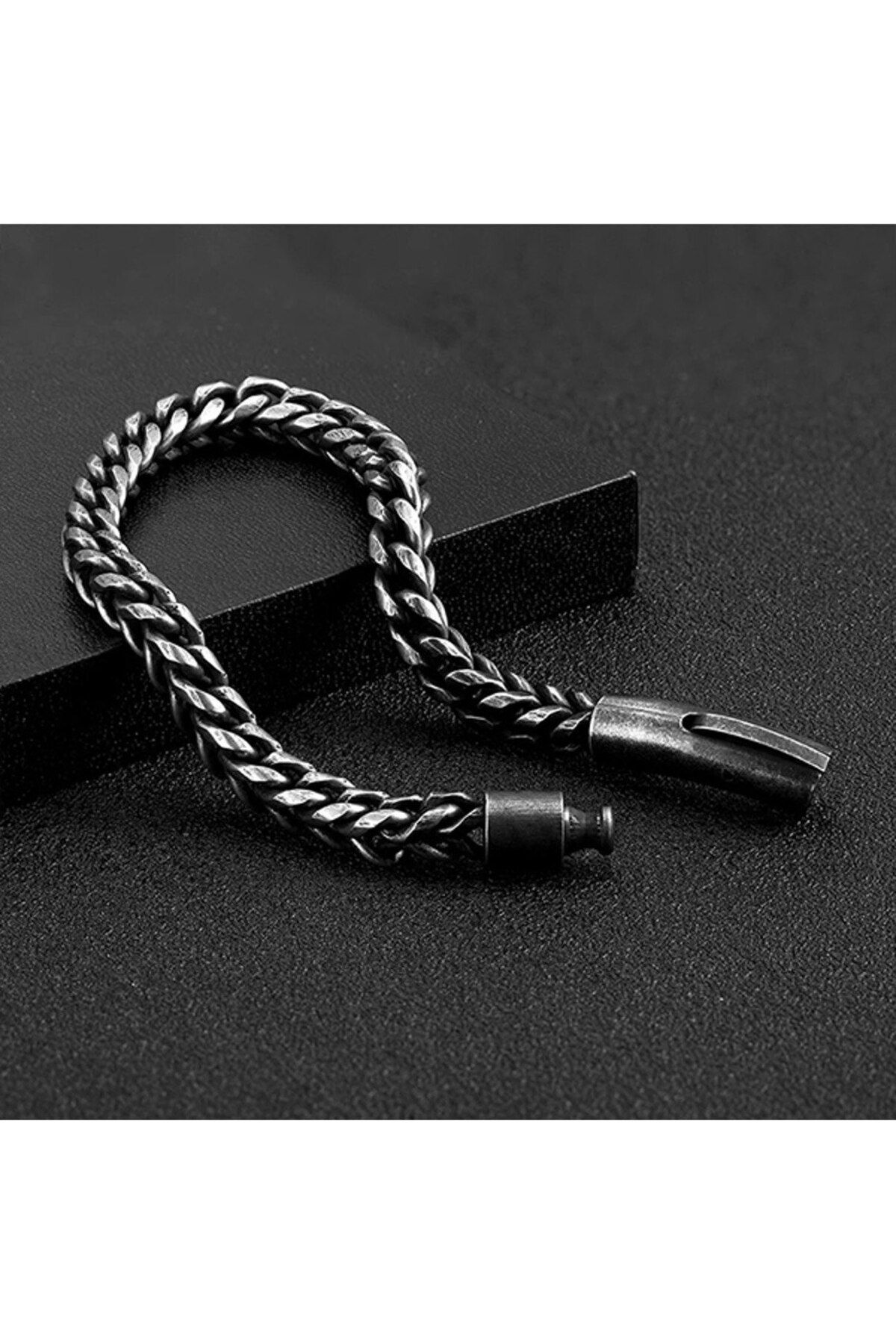 Harzem jewelry yılan modeli erkek çelik bileklik