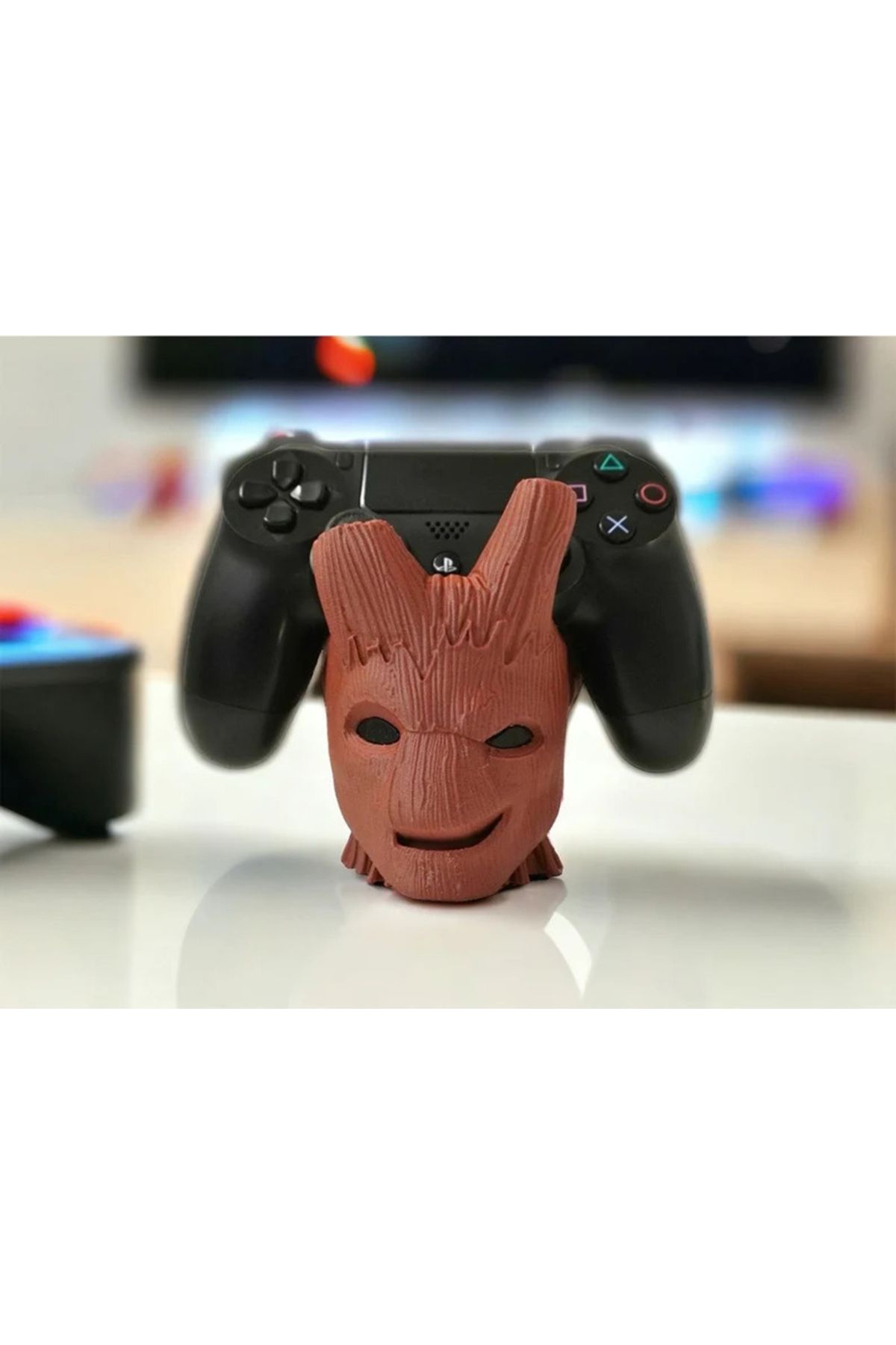Srd3dMaker Marvel Groot figürlü Üniversal Gamepad Standı | Kol Tutucu | PS5 - PS4 - Xbox Uyumlu