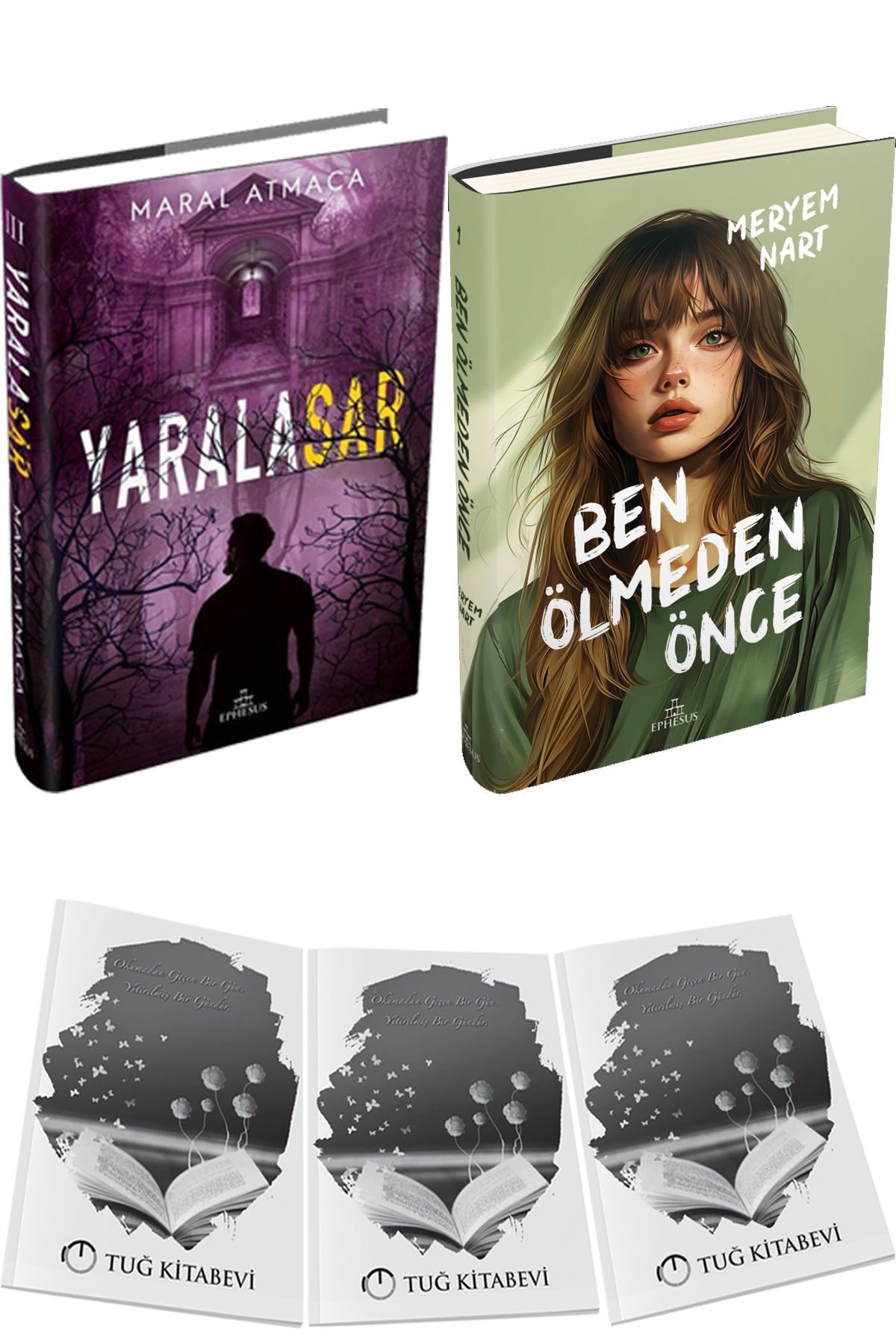 Ephesus Yayınları Yaralasar 3 Ciltli ve Ben Ölmeden Önce Ciltli + Hediyeli