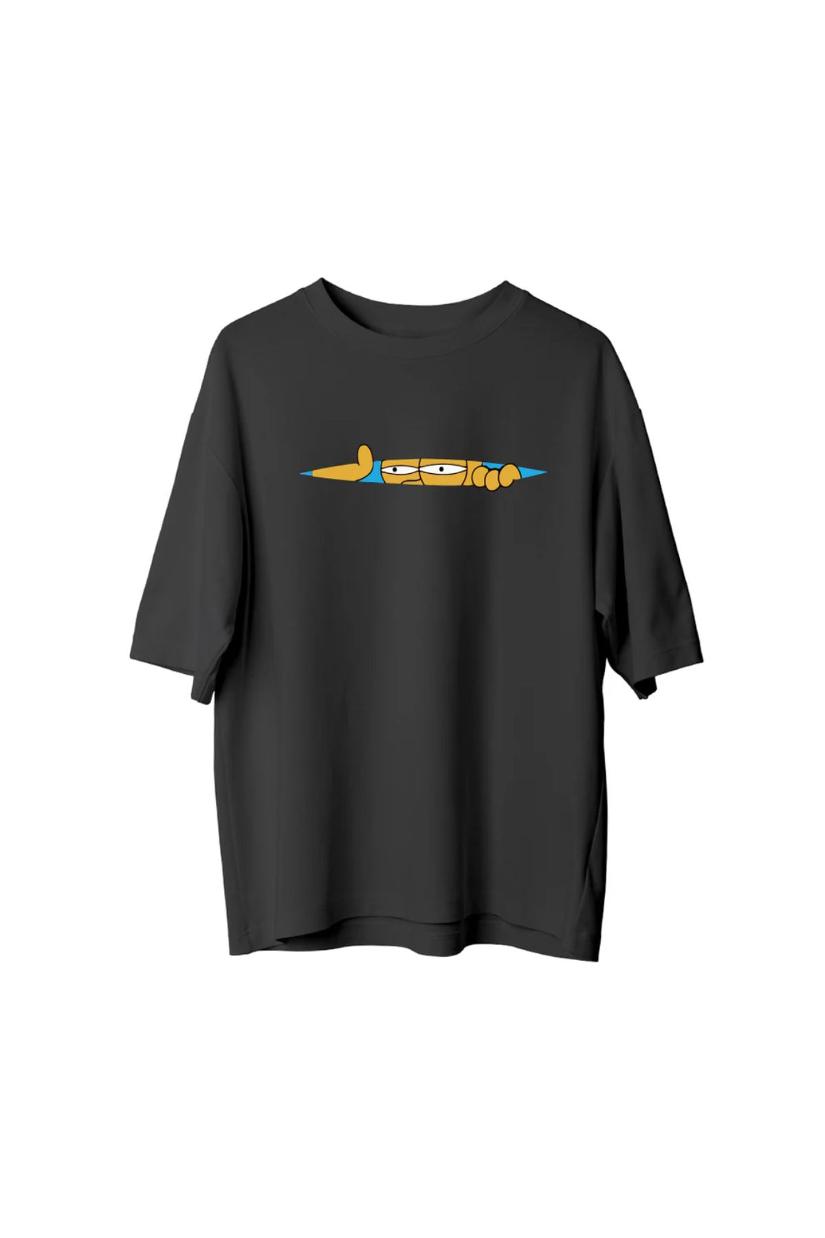 Koklonmoda Unisex Simpson Baskılı Oversize T-Shirt