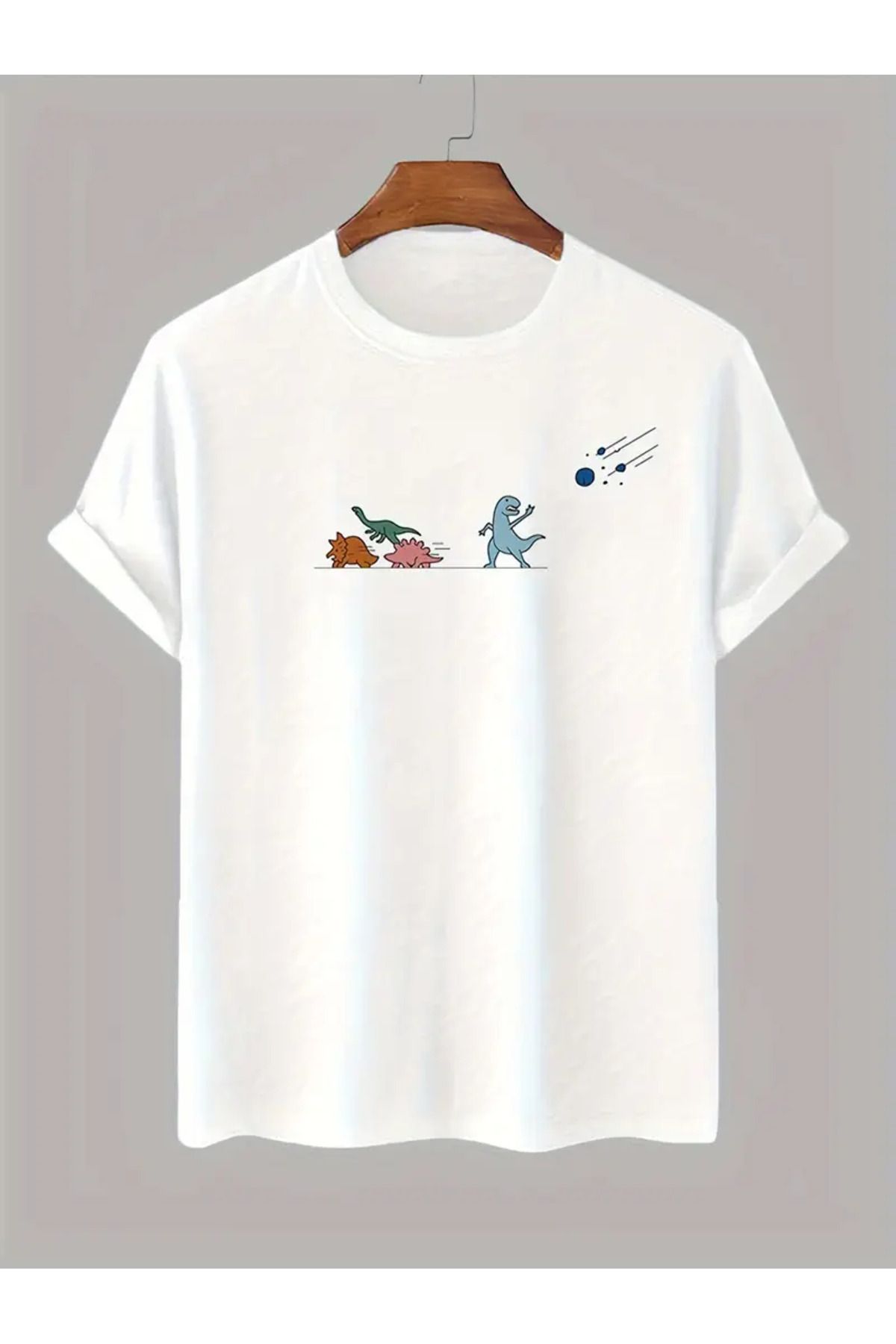 CLASİVA Unisex Oversize Bisiklet Yaka T-shirt