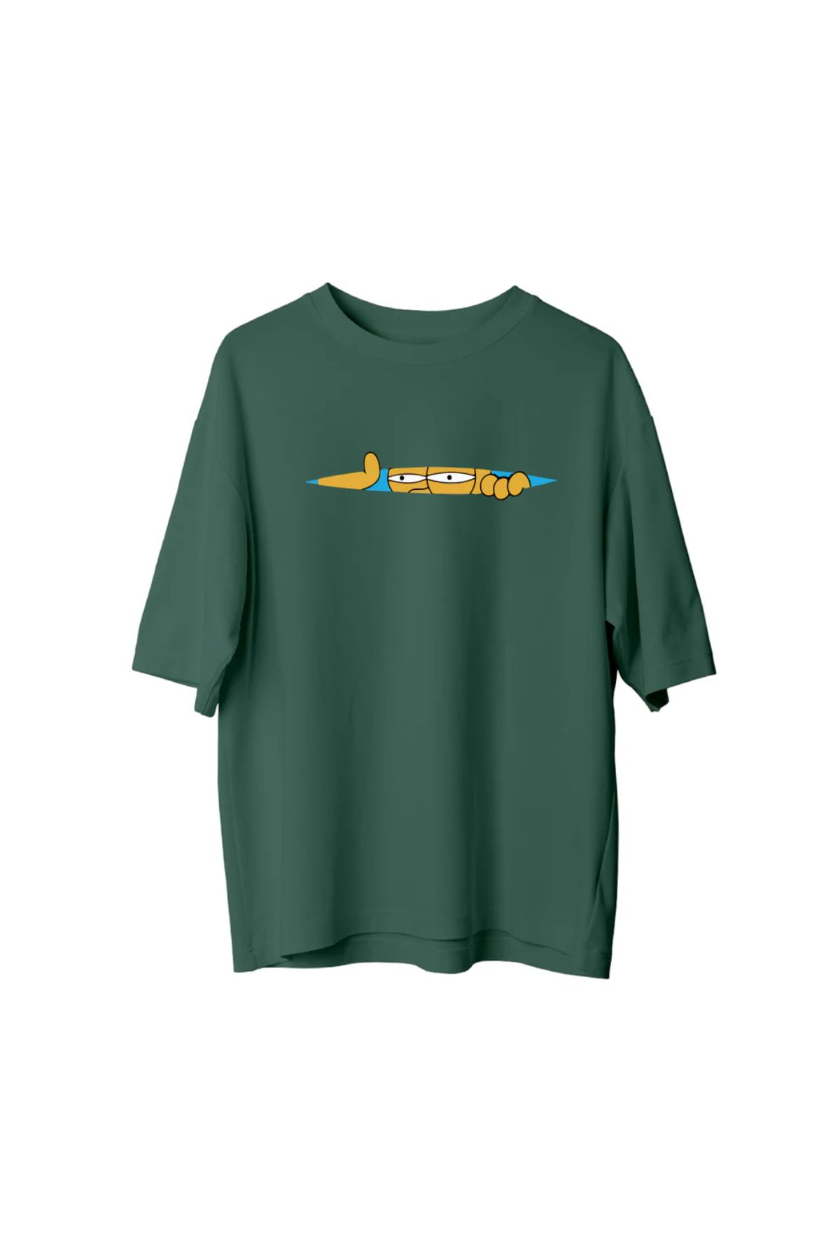 Koklonmoda Unisex Simpson Baskılı Oversize T-Shirt