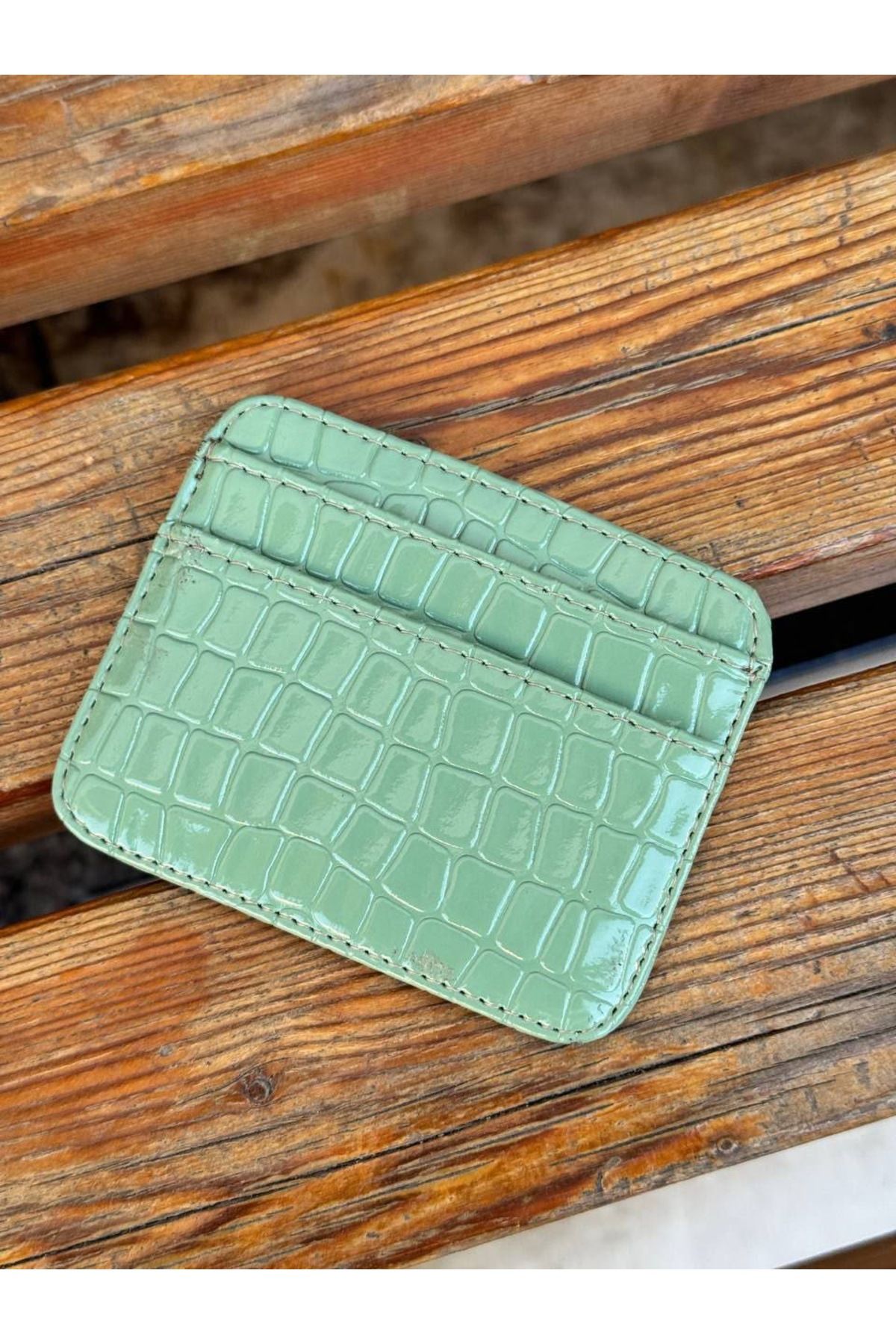 Detre Croco Deri Unisex Kartlık Cüzdan