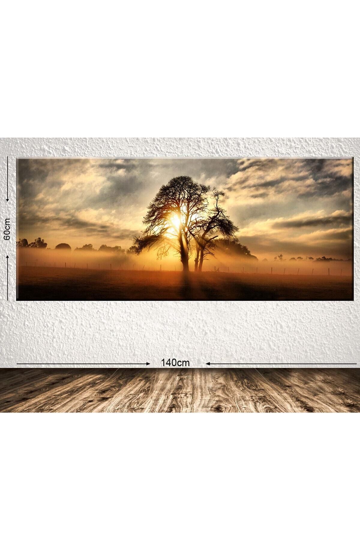 HD Dev Boyut Manzara Kanvas Tablo 60x140cm