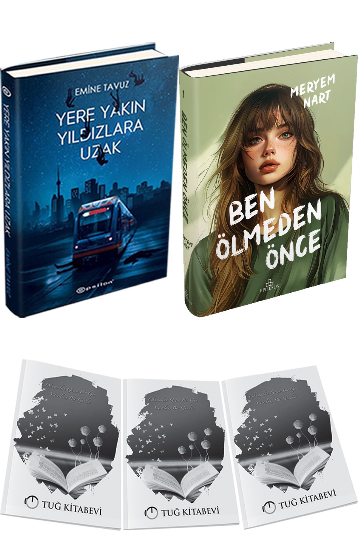 Epsilon Yayınevi Yere Yakın Yıldızlara Uzak Ciltli ve Ben Ölmeden Önce Ciltli + Hediyeli