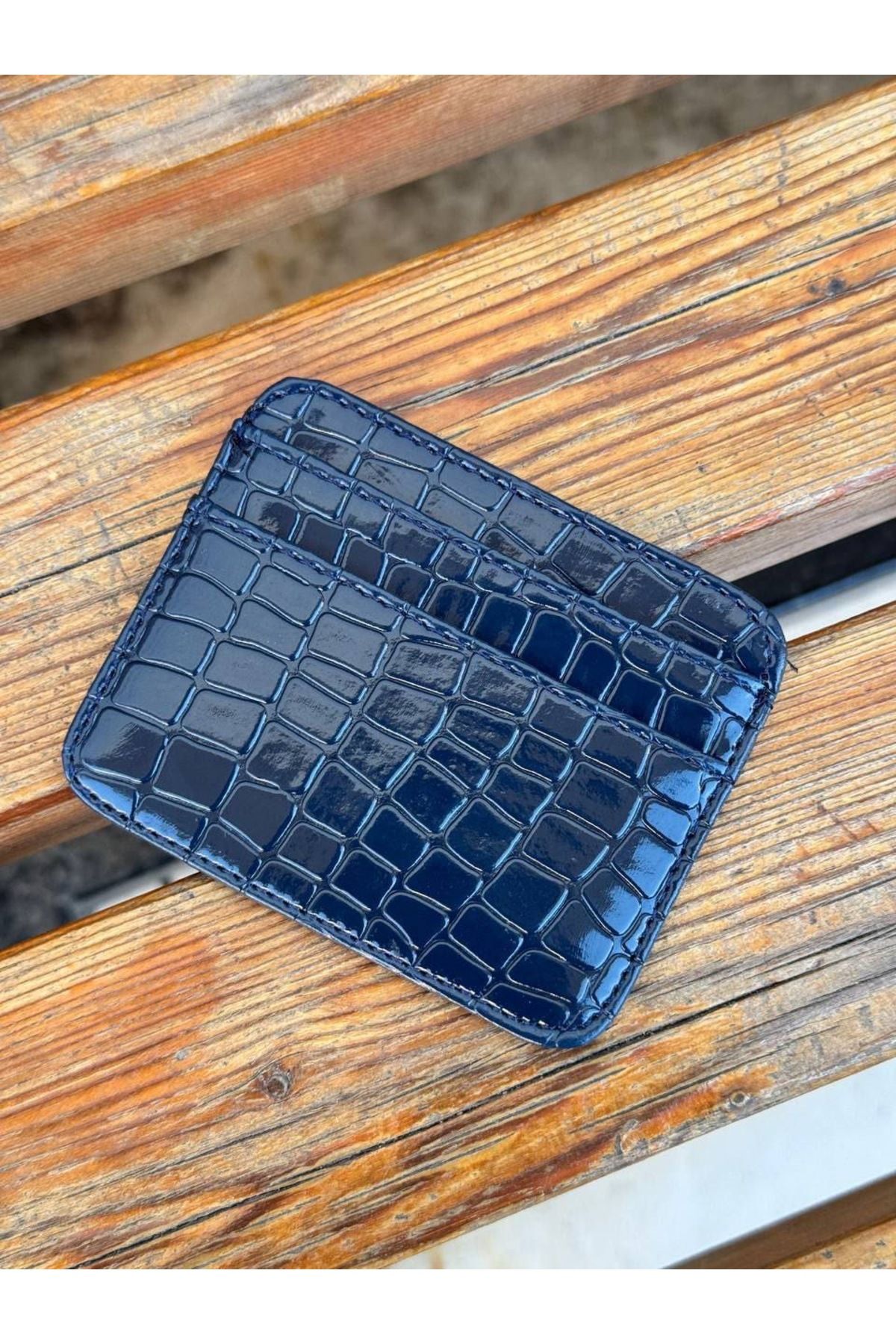 Detre Croco Deri Unisex Kartlık Cüzdan