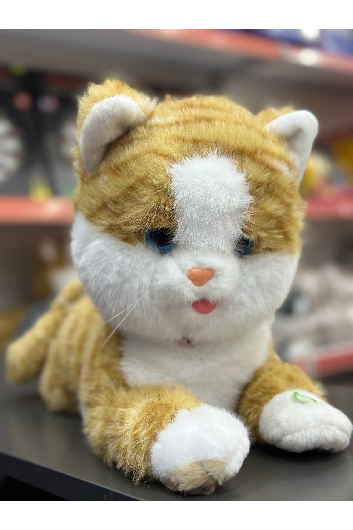 happystoretr Çocuğunuzunuzu Sarılma Bebek Peluş Oyuncak ile Yumuşatın Gerçekçi Yavru Kedi Dolması