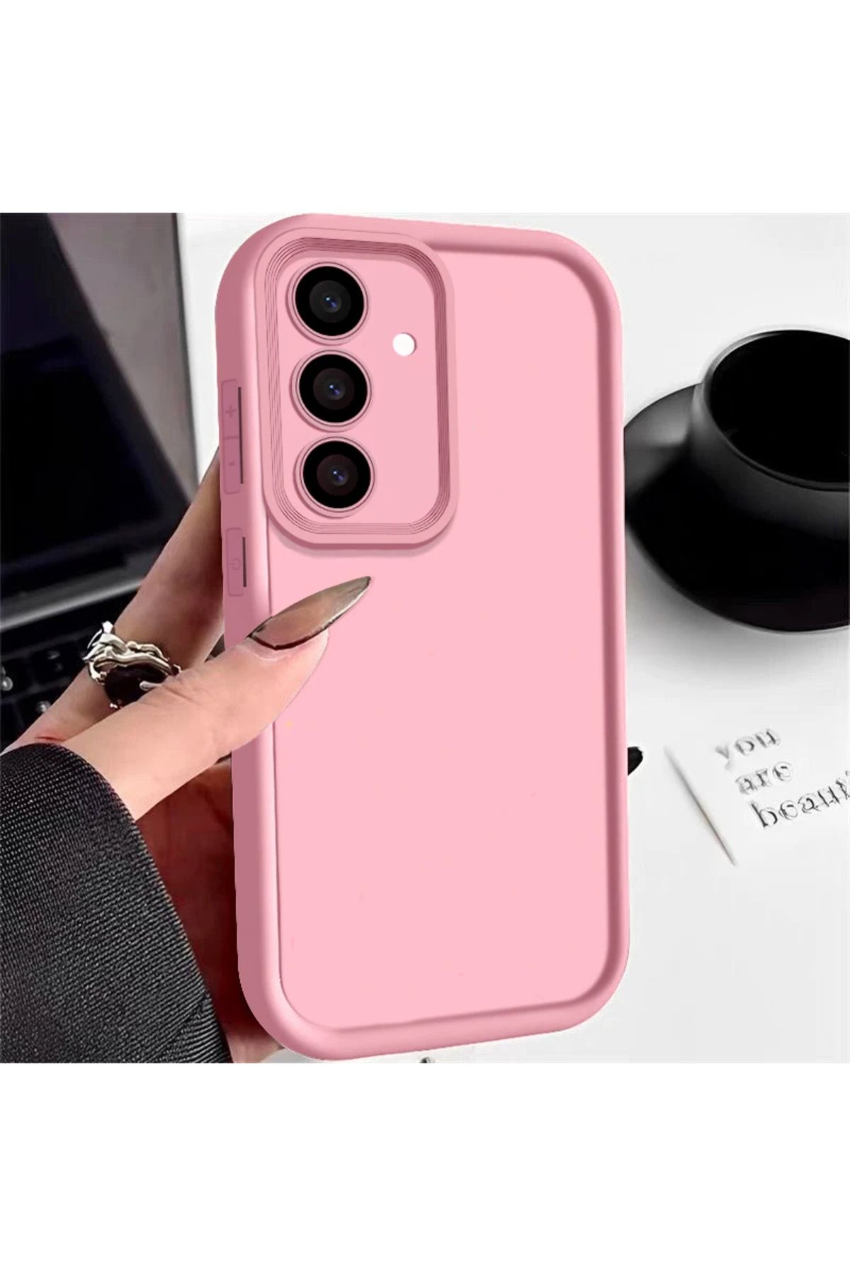 GRABONO Samsung Galaxy S24 FE Kılıf Kamera Korumalı Yüksek Darbeye Dayanıklı Candy Case Kapak
