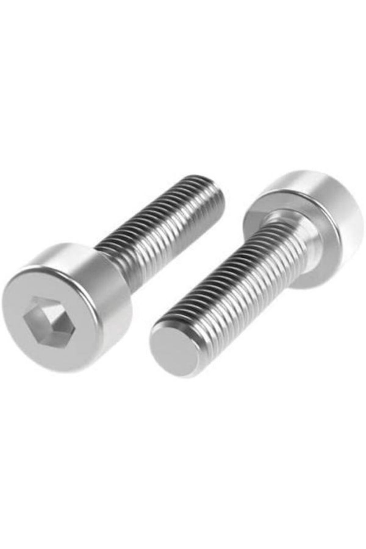 HIRDAVATADAM A2-70 KALİTE İMBUS ALYAN BAŞLI PASLANMAZ M6X16 TAM DİŞ 8.8 KALİTE GALVANİZLİ (50AD)
