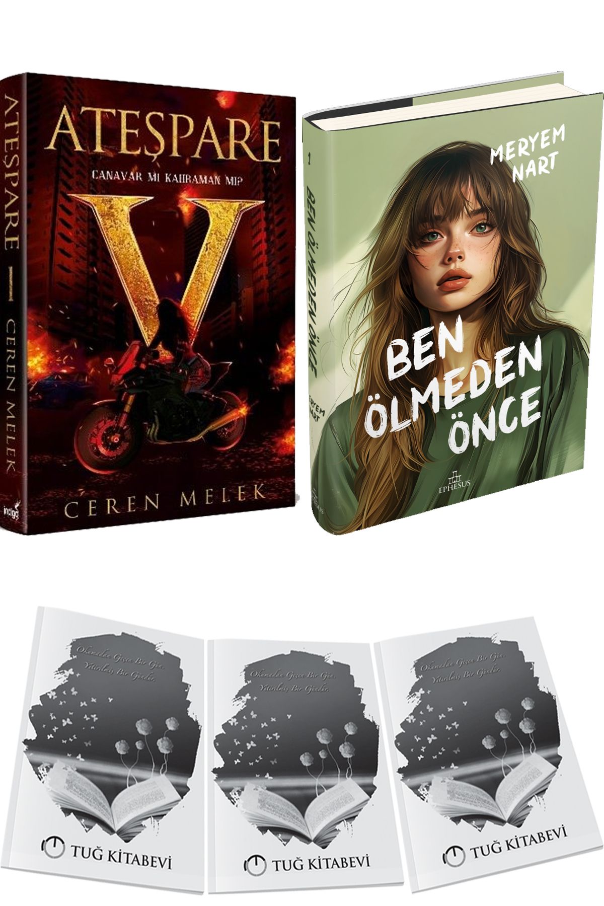 İndigo Kitap Ateşpare 1 Canavar mı Kahraman mı? Ciltli ve Ben Ölmeden Önce Ciltli + Hediyeli