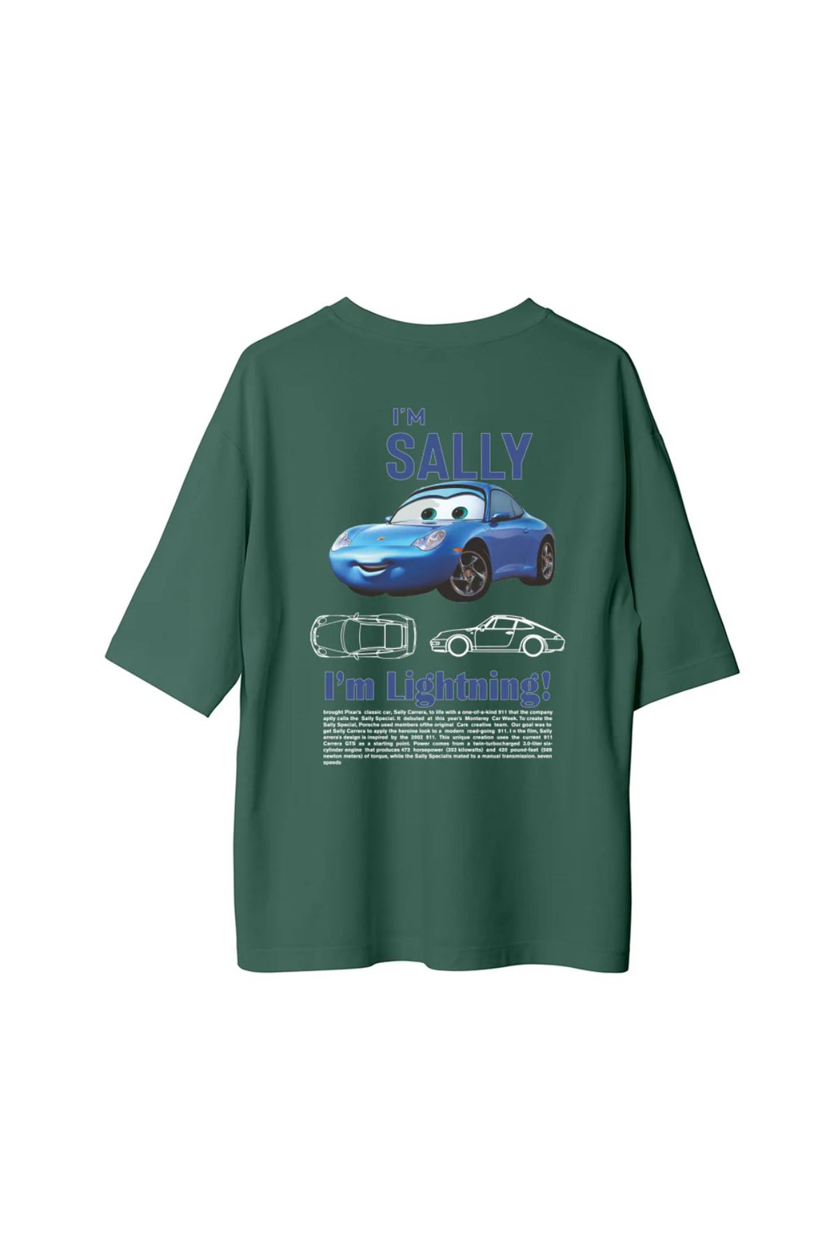 Koklonmoda Unisex I'm Sally Baskılı Oversize T-Shirt