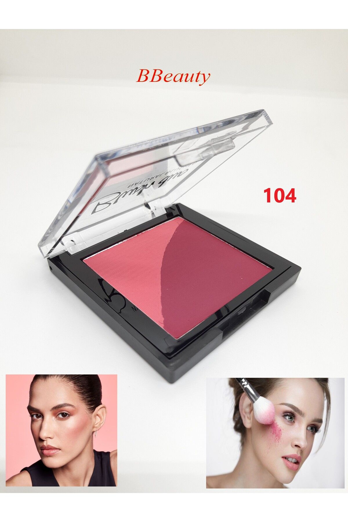 BBeauty Blush Duo Natural Blushed Doğal Görünüm Veren İki Renkli Toz Allık