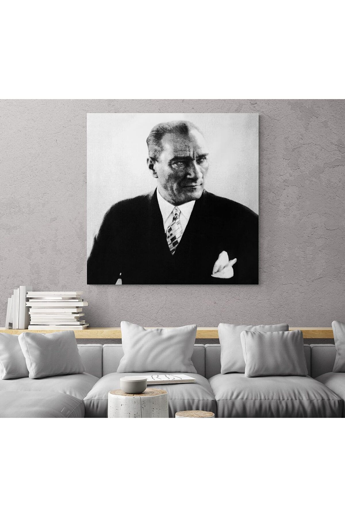 Atlantis Tablo Ata164 Atatürk Kanvas Tablo, 60x85 cm