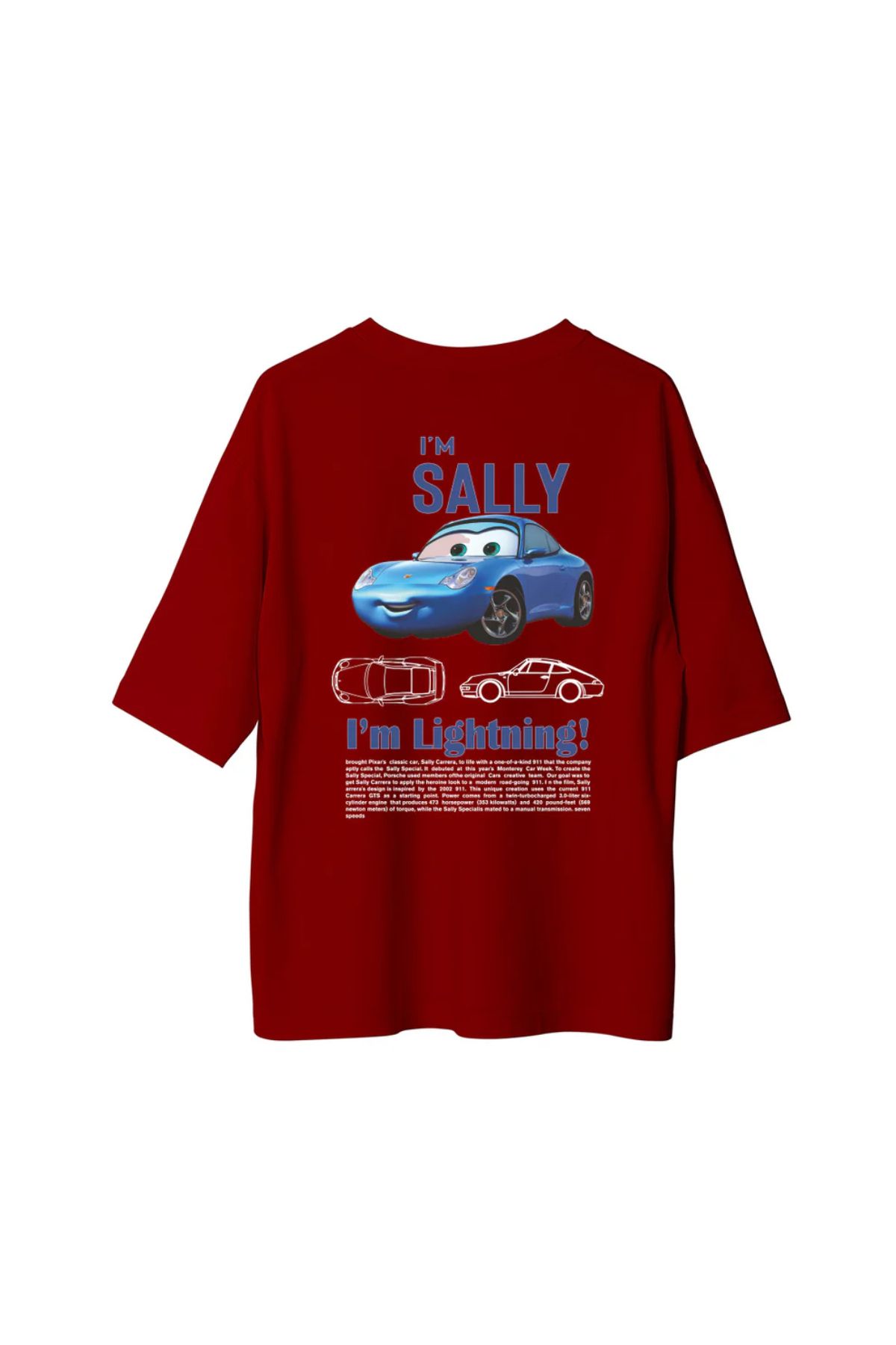 Koklonmoda Unisex I'm Sally Baskılı Oversize T-Shirt