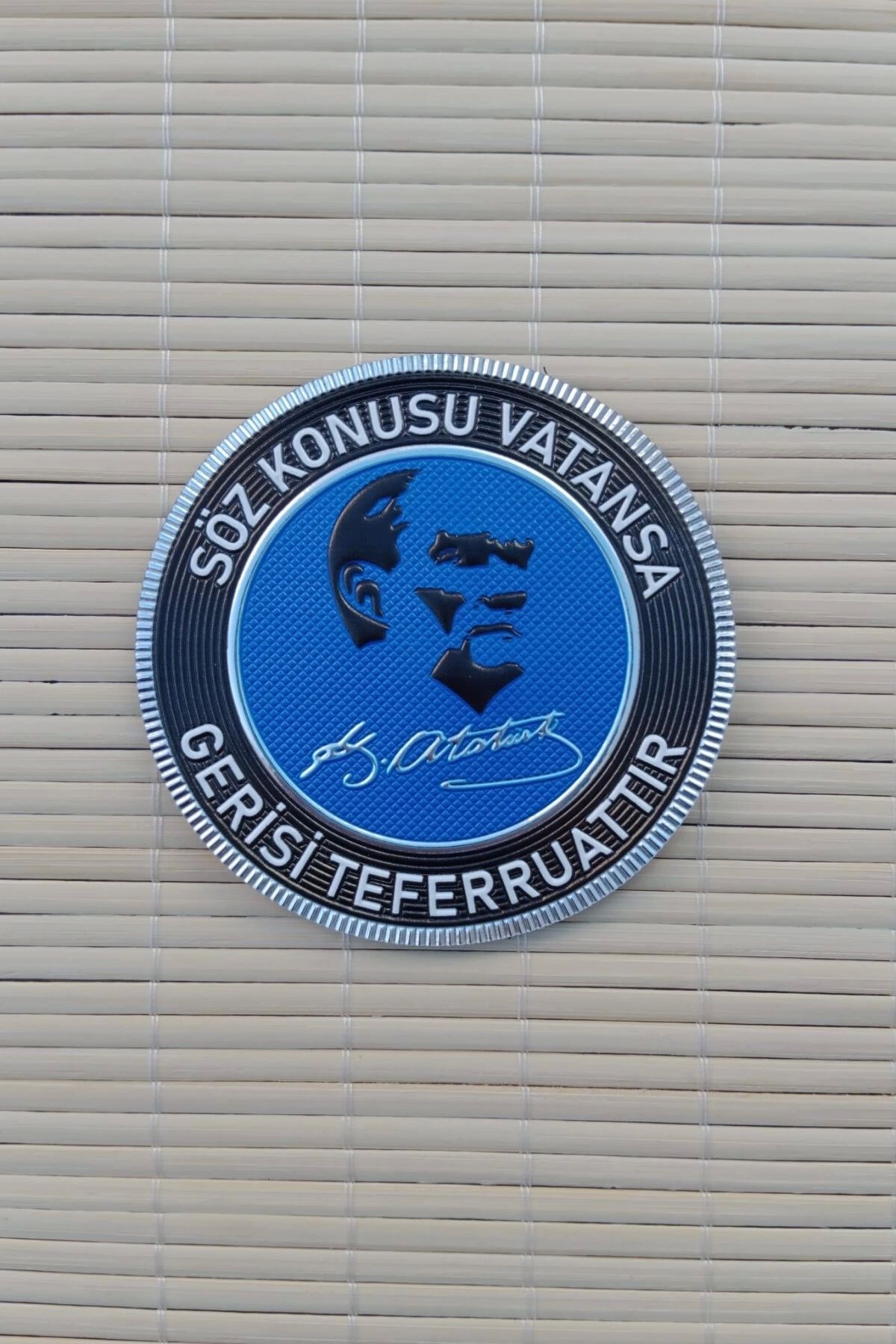 İZMİR ASKERİ MALZEME Soz Konusu Vatansa Gerisi Teferruattir 3D Termoplastik Silikon Kabartma Arma Pec Patch