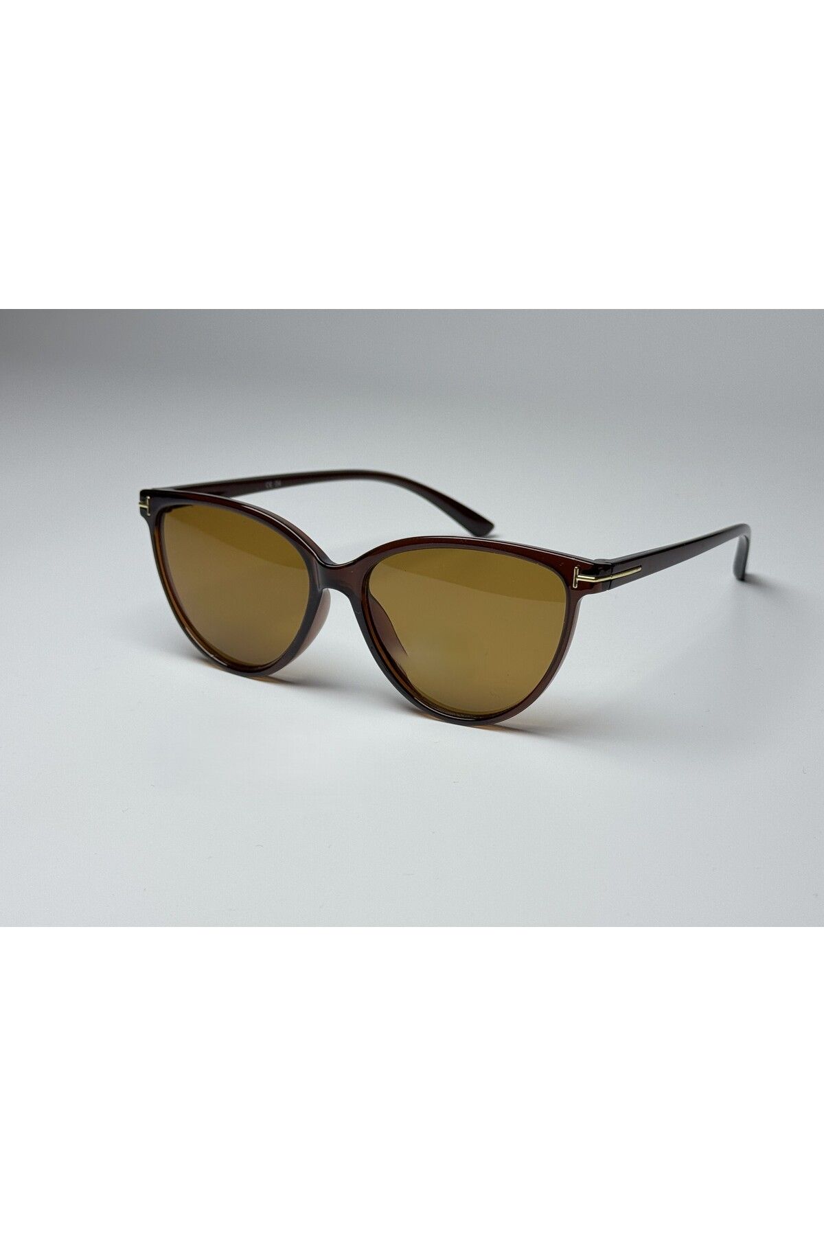 MONAL TomY Brown Güneş Gözlüğü Cateye Kahve Cam Renkli