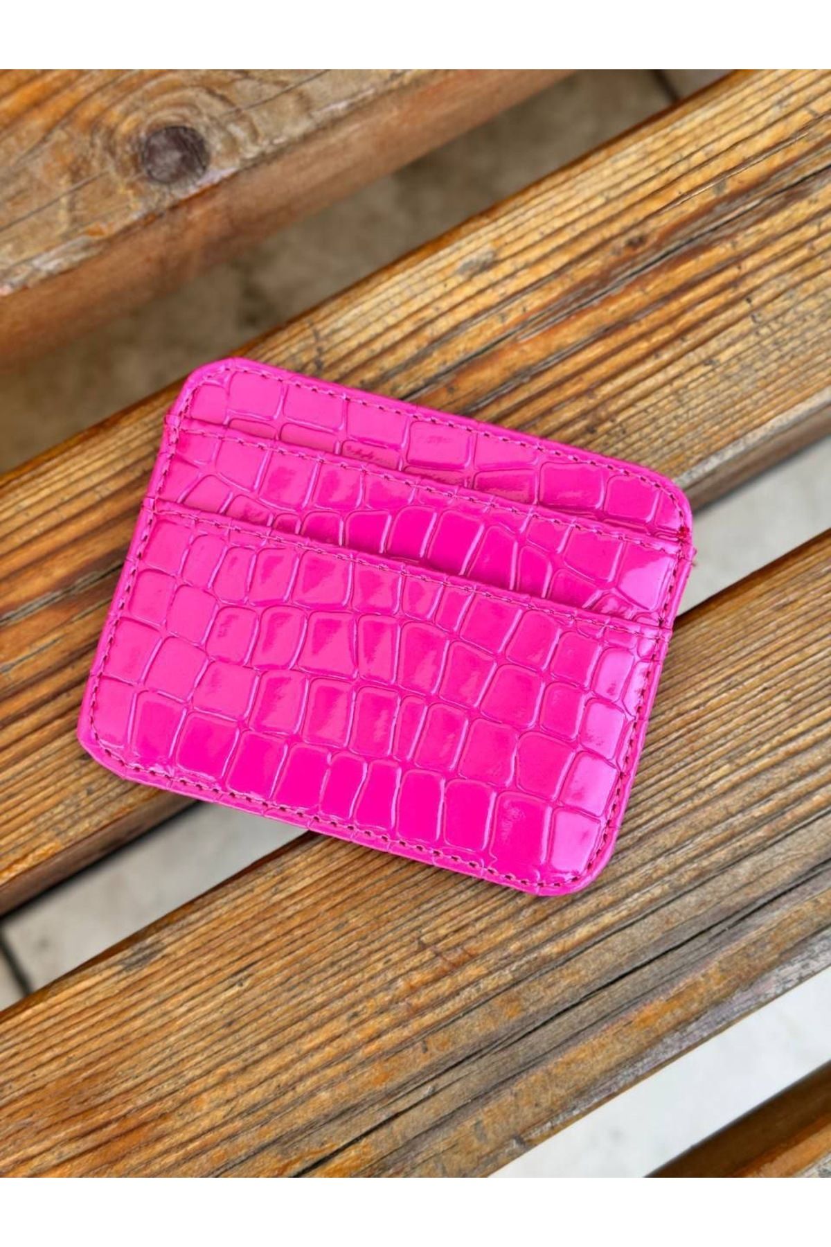 Detre Croco Deri Unisex Kartlık Cüzdan