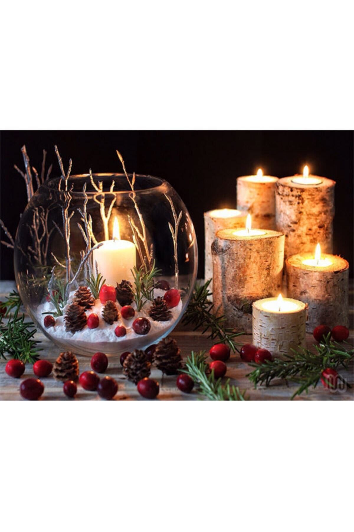 binbirçeşit Faunus Da Mum Kanvas Led (ışıklı) Tablo 60x90 Cm
