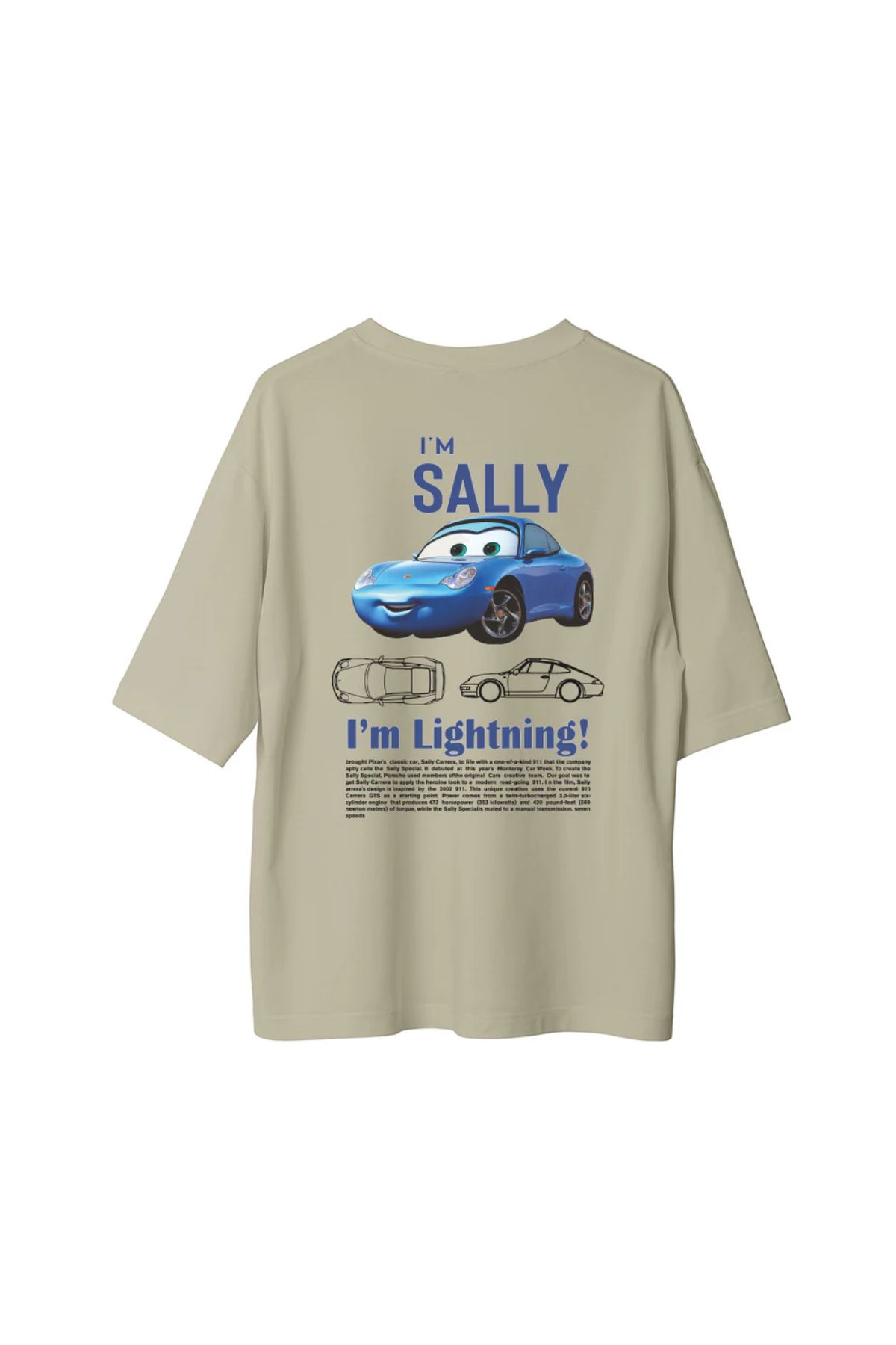 Koklonmoda Unisex I'm Sally Baskılı Oversize T-Shirt