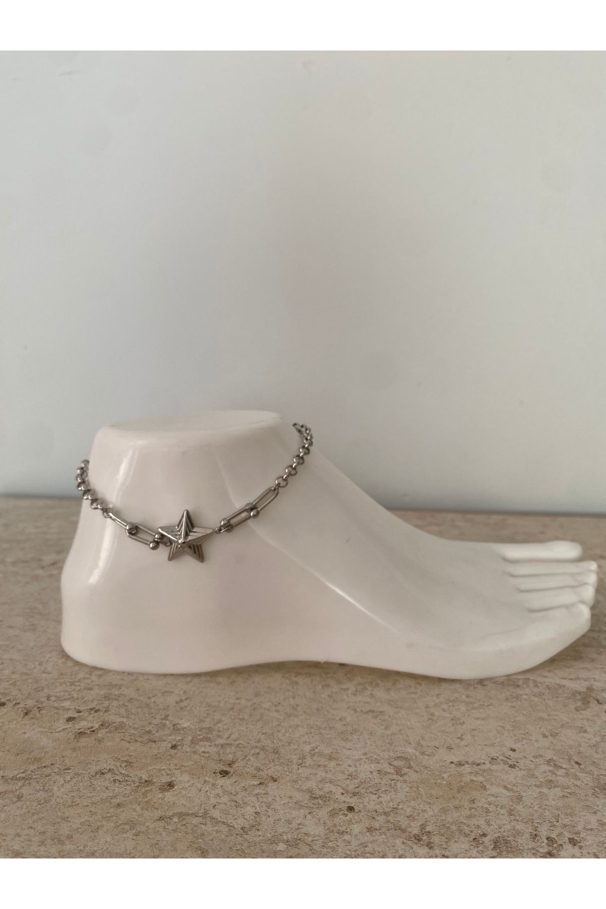 Butik Çelik yıldız halhal