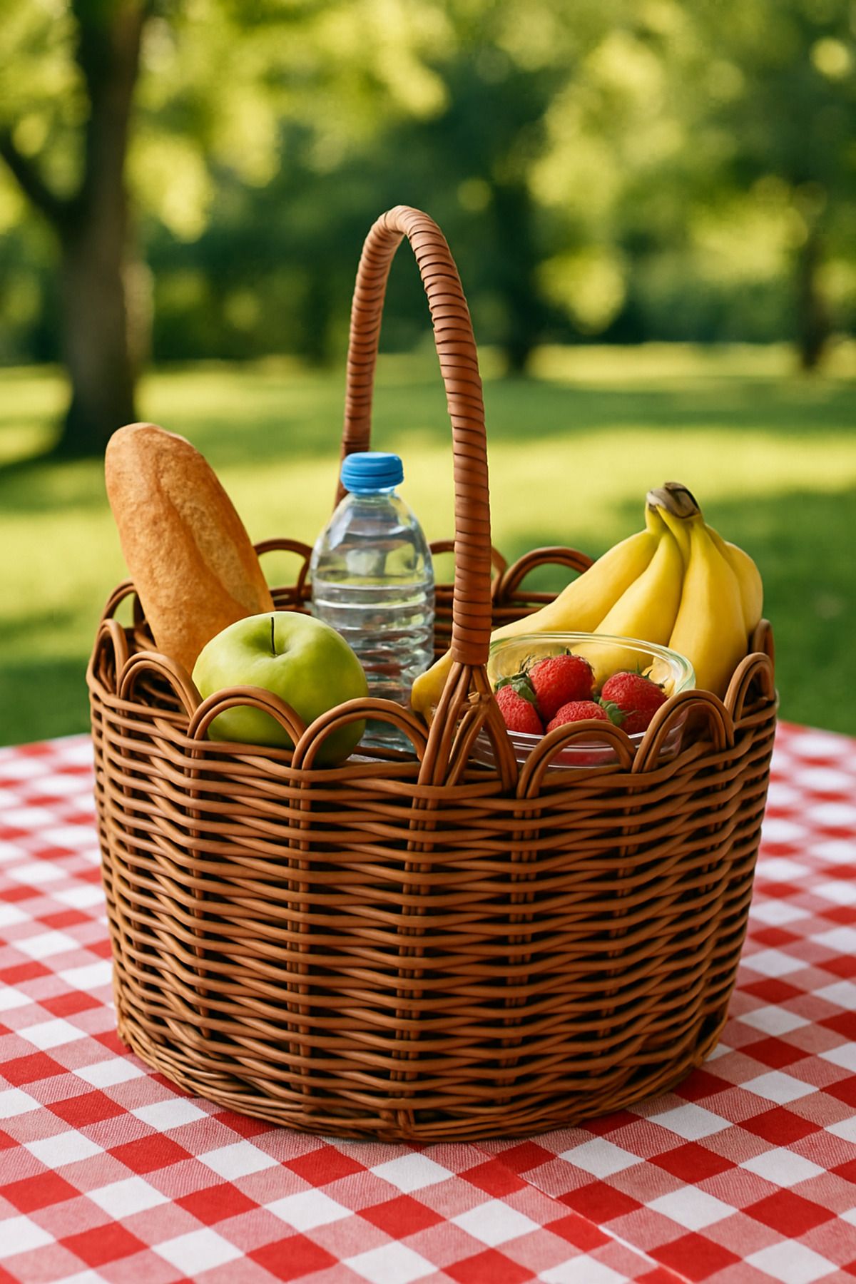shop RaddanCore Kahverengi Premium Piknik Sepeti