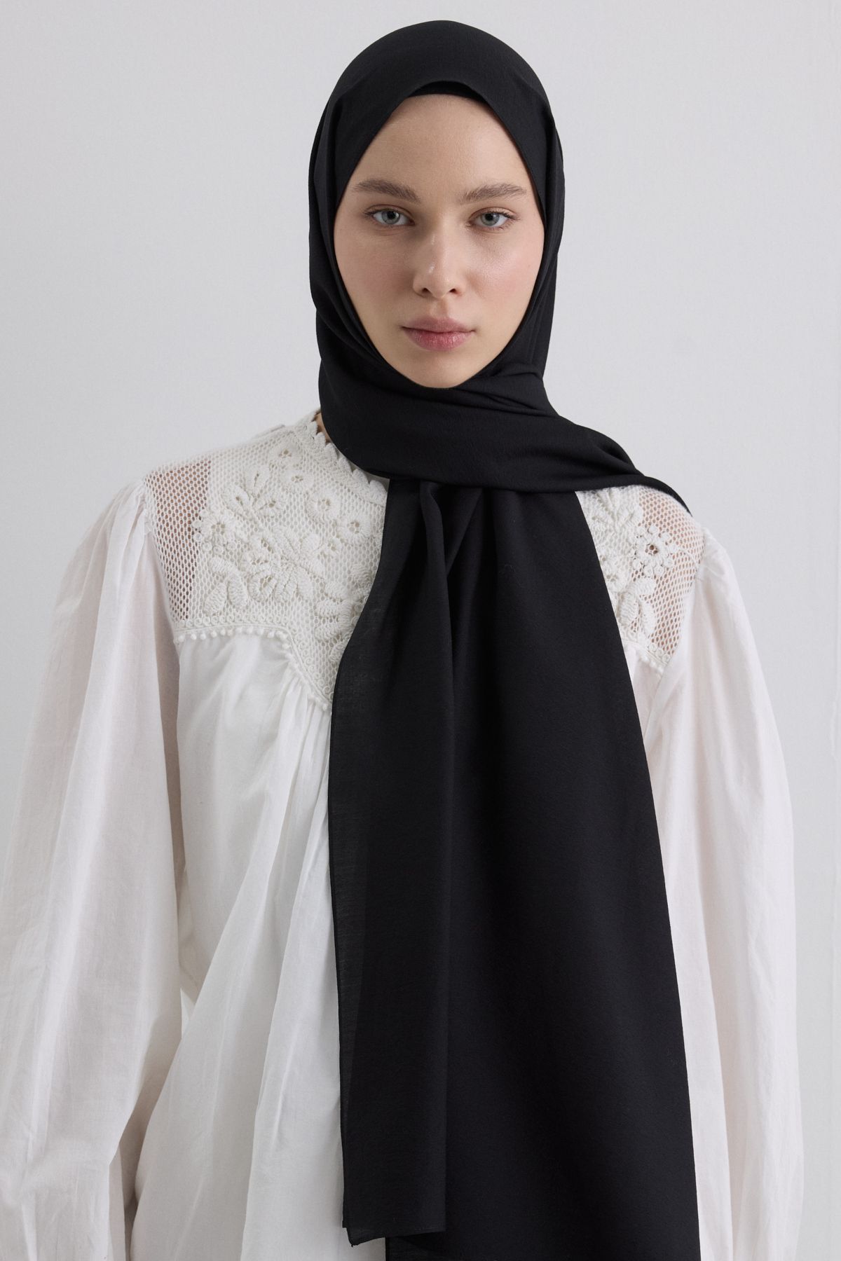 FENZA SCARF Paris İpeği Şal - Siyah