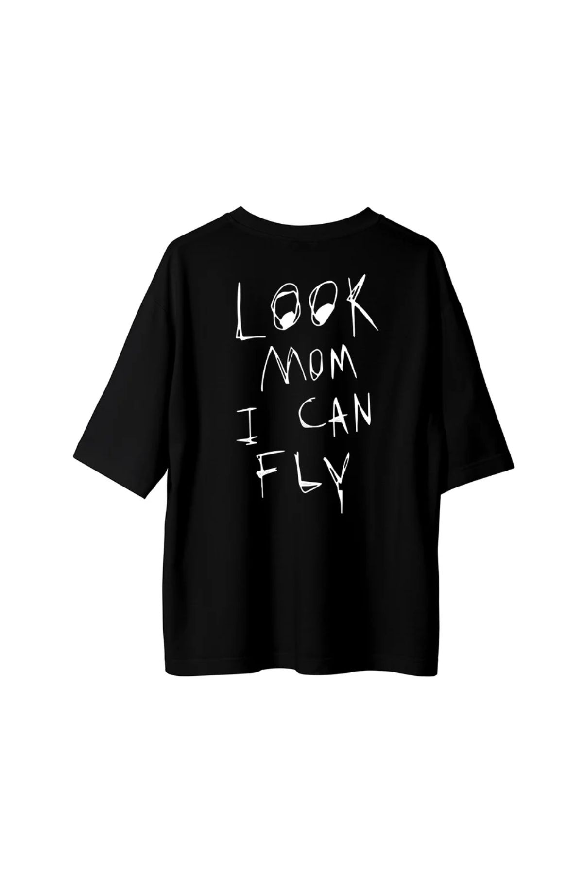 Koklonmoda Unisex Look Mom Baskılı Oversize T-Shirt