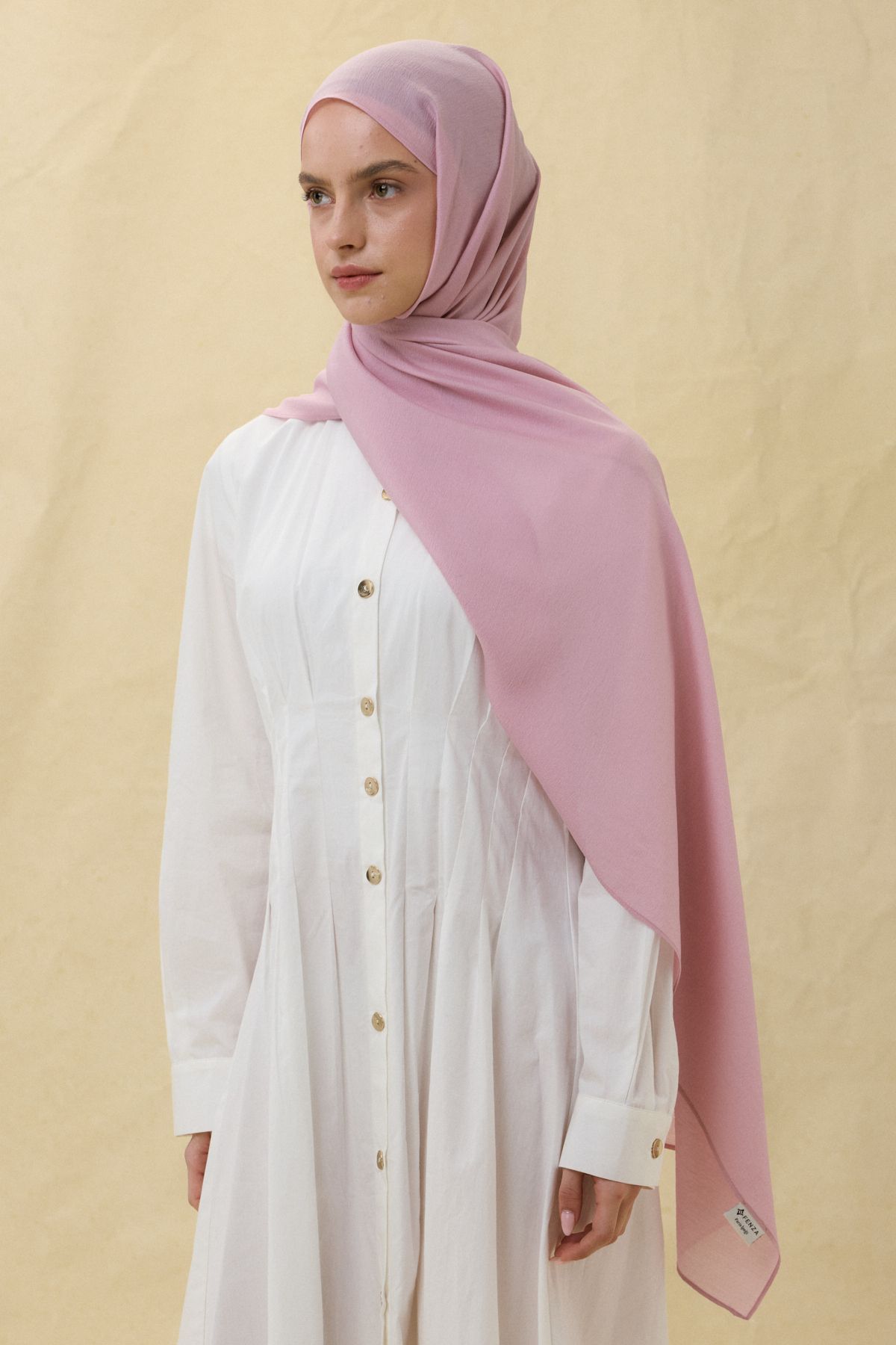 FENZA SCARF Paris İpeği Şal - Şeker Pembe