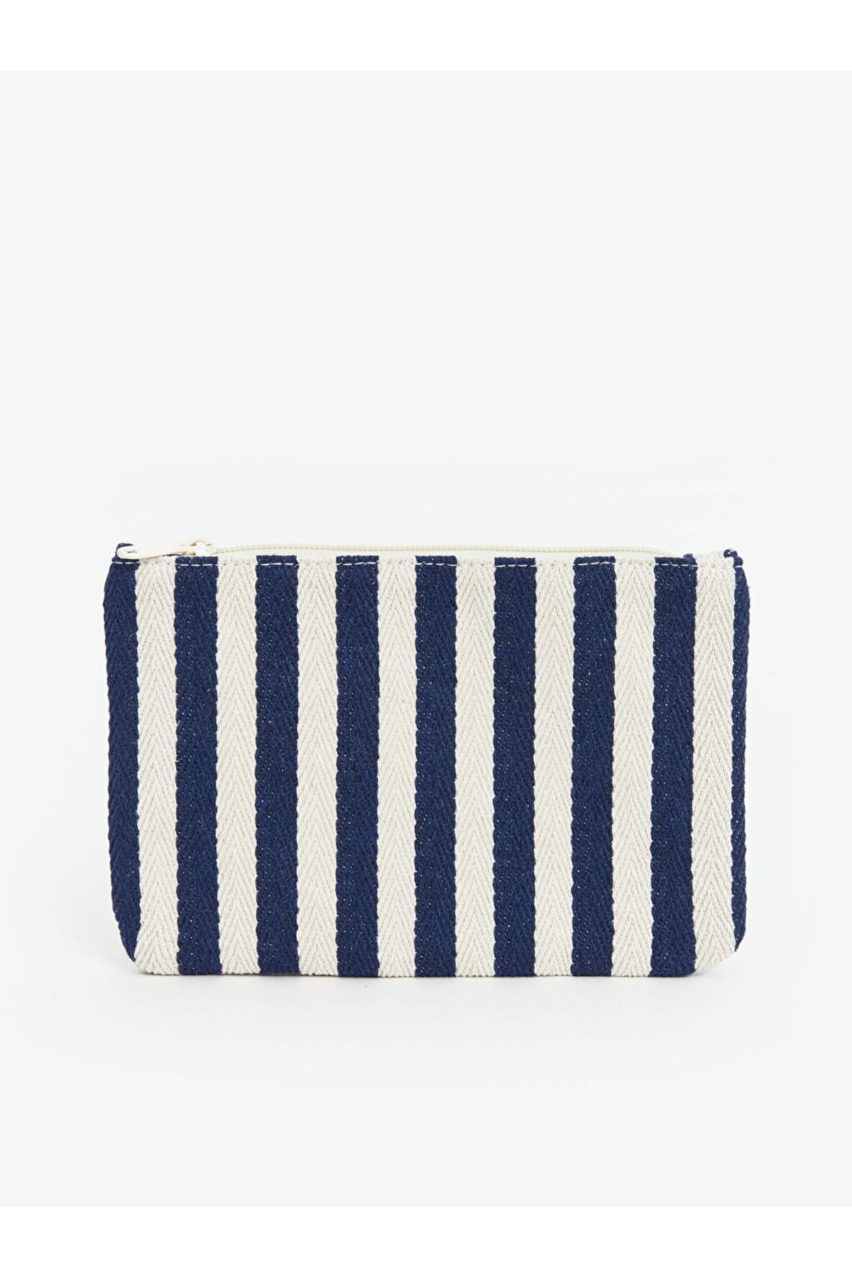 LC Waikiki Şık ve Modern Çizgili Tasarımı ile Pamuklu Kumaş Kadın Cüzdan (21x14x1 cm)