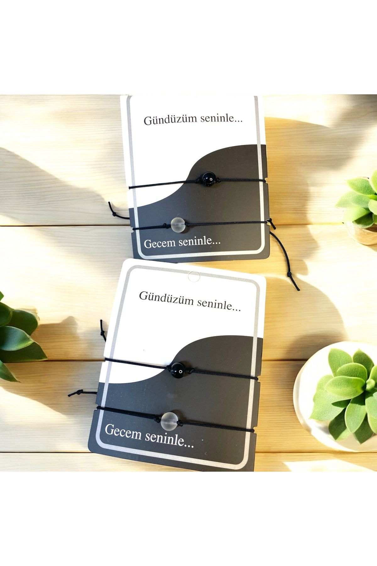 DKY Gecem Seninle Gündüzüm Seninle Çift Sevgili Eş Bilekliği