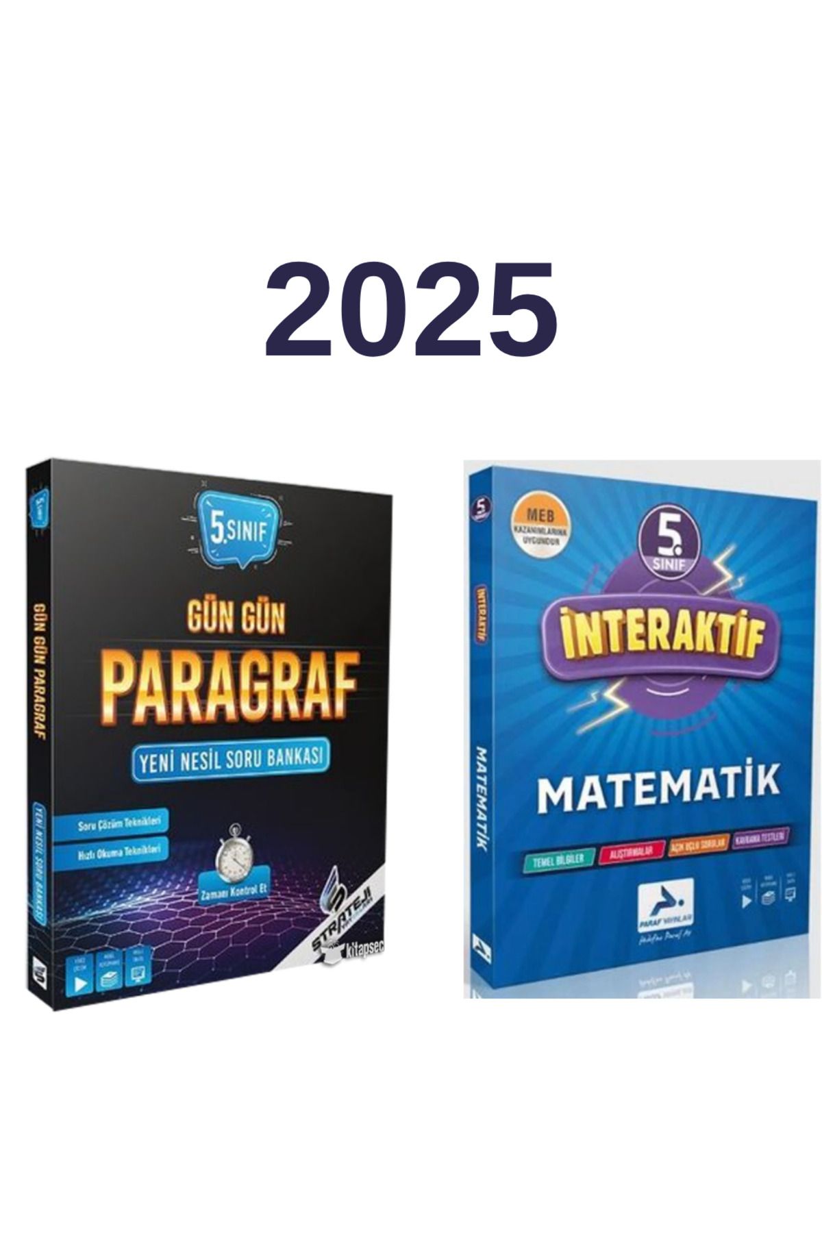 Strateji Yayınları PARAF 5.SINIF İNTERAKTİF MATEMATİK + STRATEJİ 5.SINIF GÜN GÜN PARAGRAF YAZ TEKRAR SET 2025