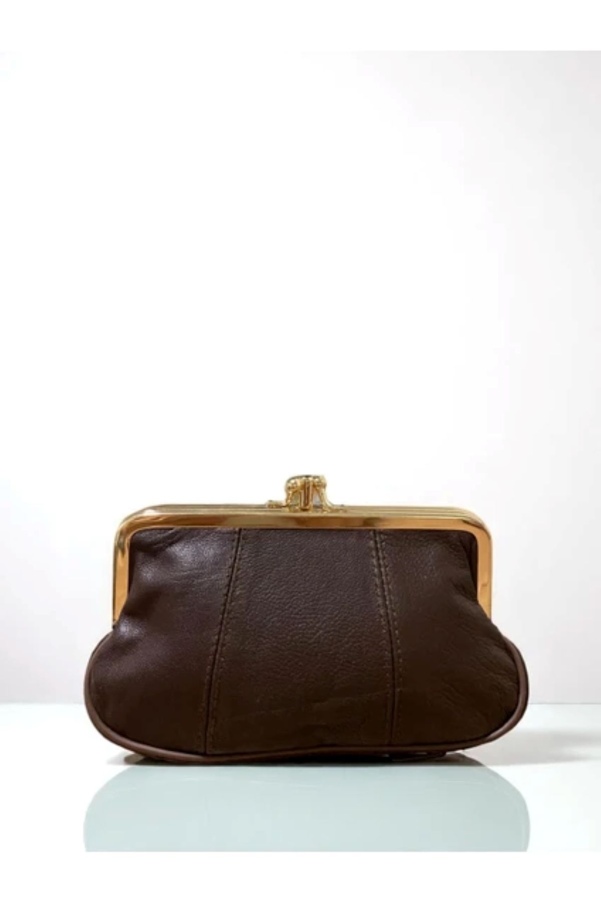 FHD BAGS Kadın Deri Bozuk Ve Kağıt Para 6 Bölmeli Astarlı Ve Fermuarlı Cüzdan