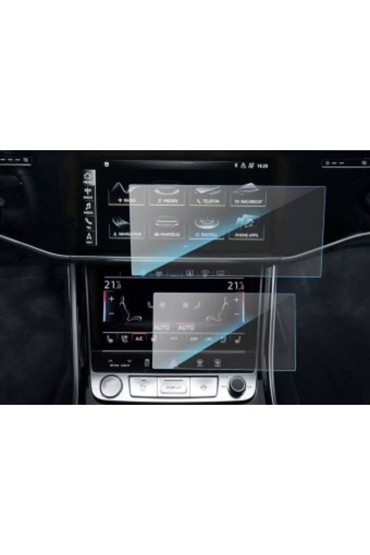 Audi-Q6 2022-2023 navigation screen + air conditioning console protective film King Protection 1