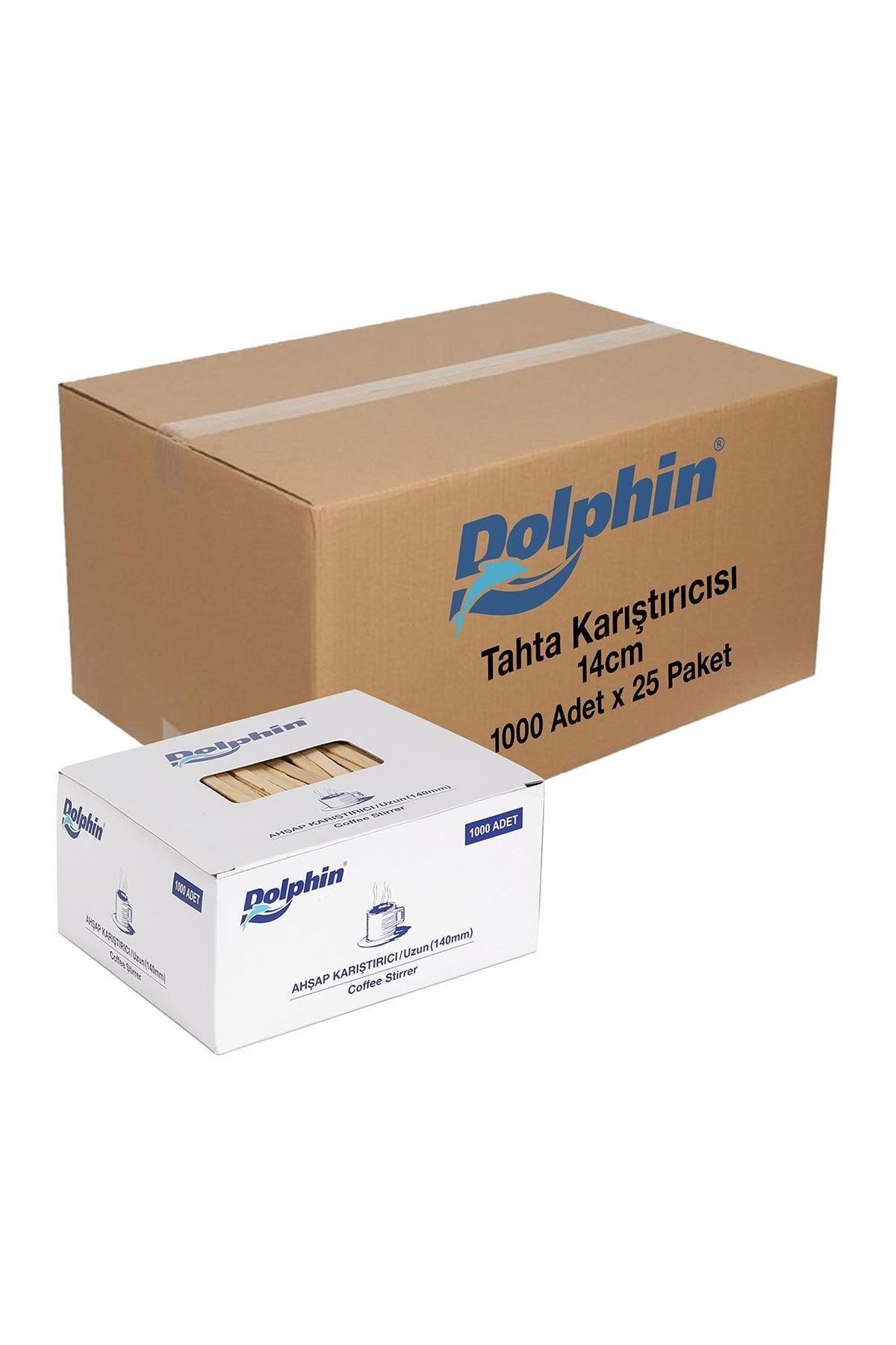 alsepeteavm Dolphin Tahta Karıştırıcı 14cm 1000 Adet X 25 Paket