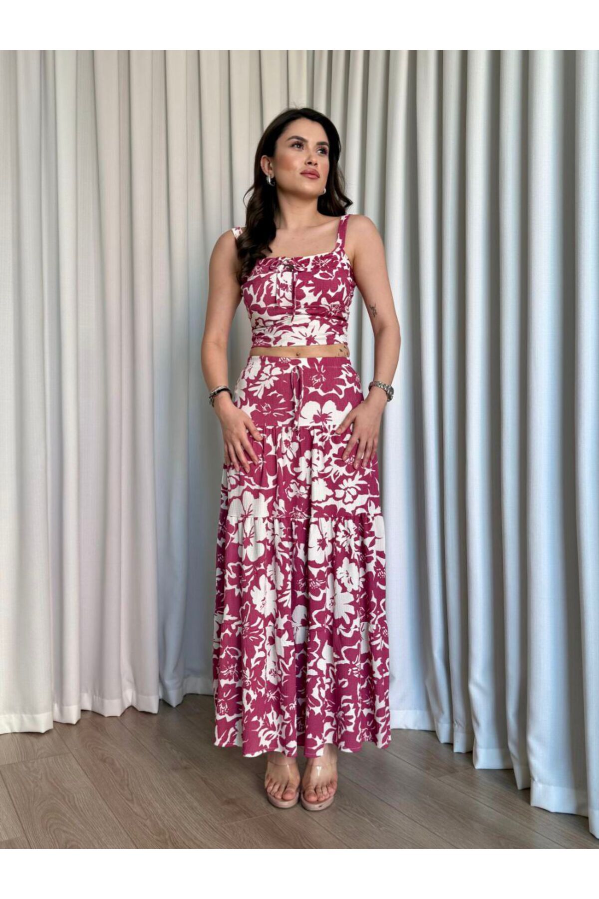 Moda Banuş Alt Üst Etekli 2'li Takım